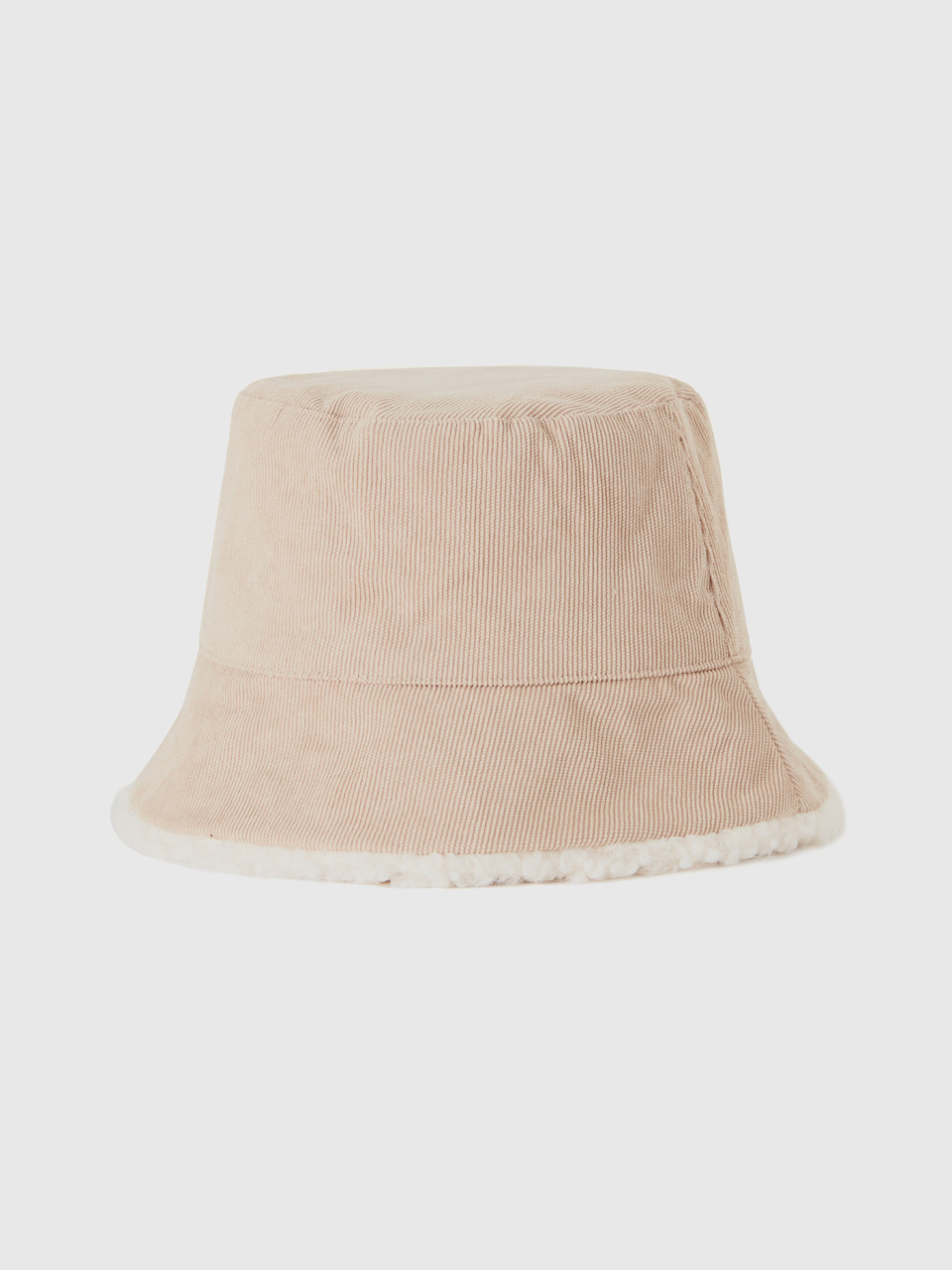 Benetton, Reversible Bucket Hat, Creamy White, Women