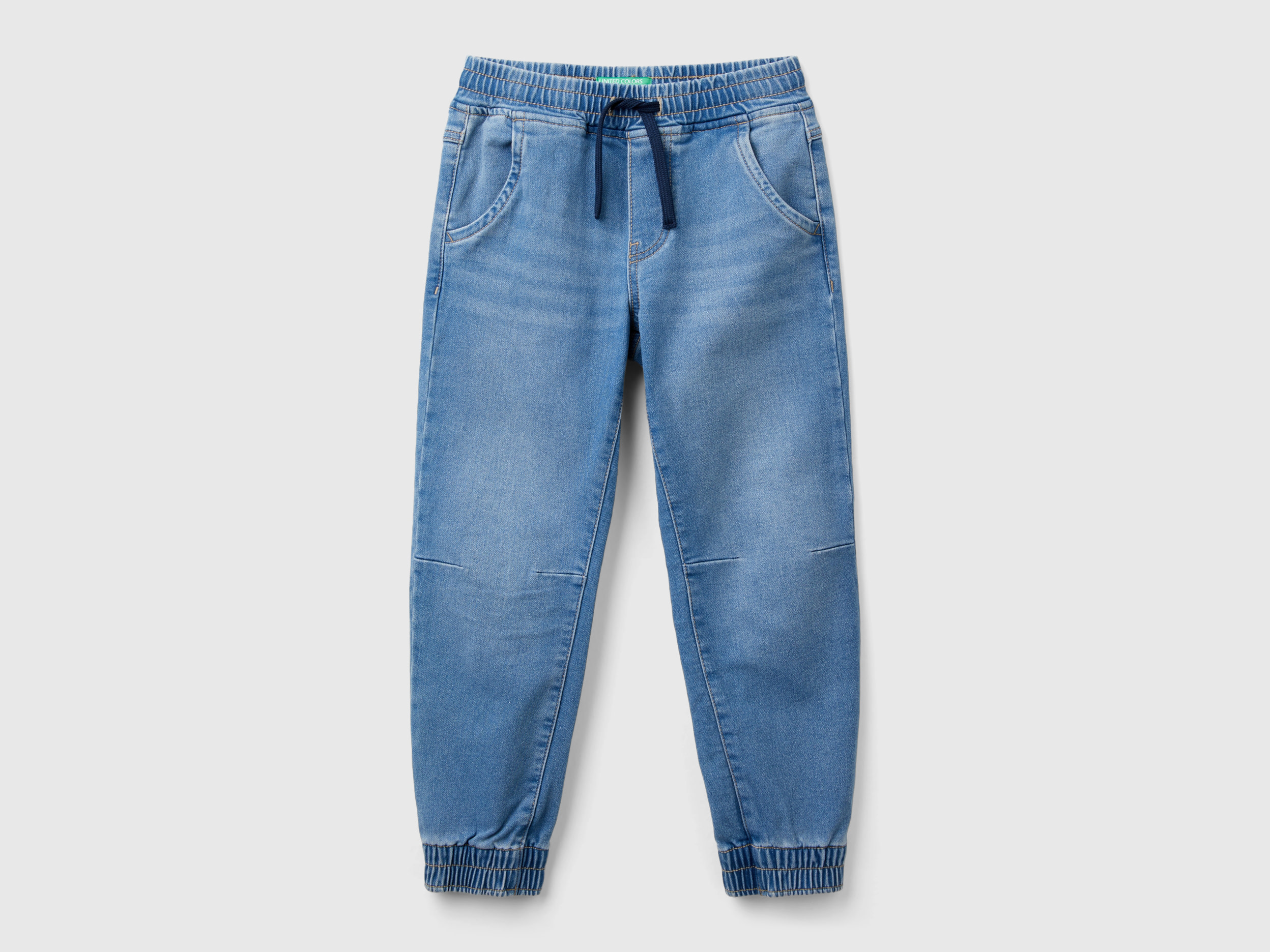 Benetton, Joggers In Denim 
