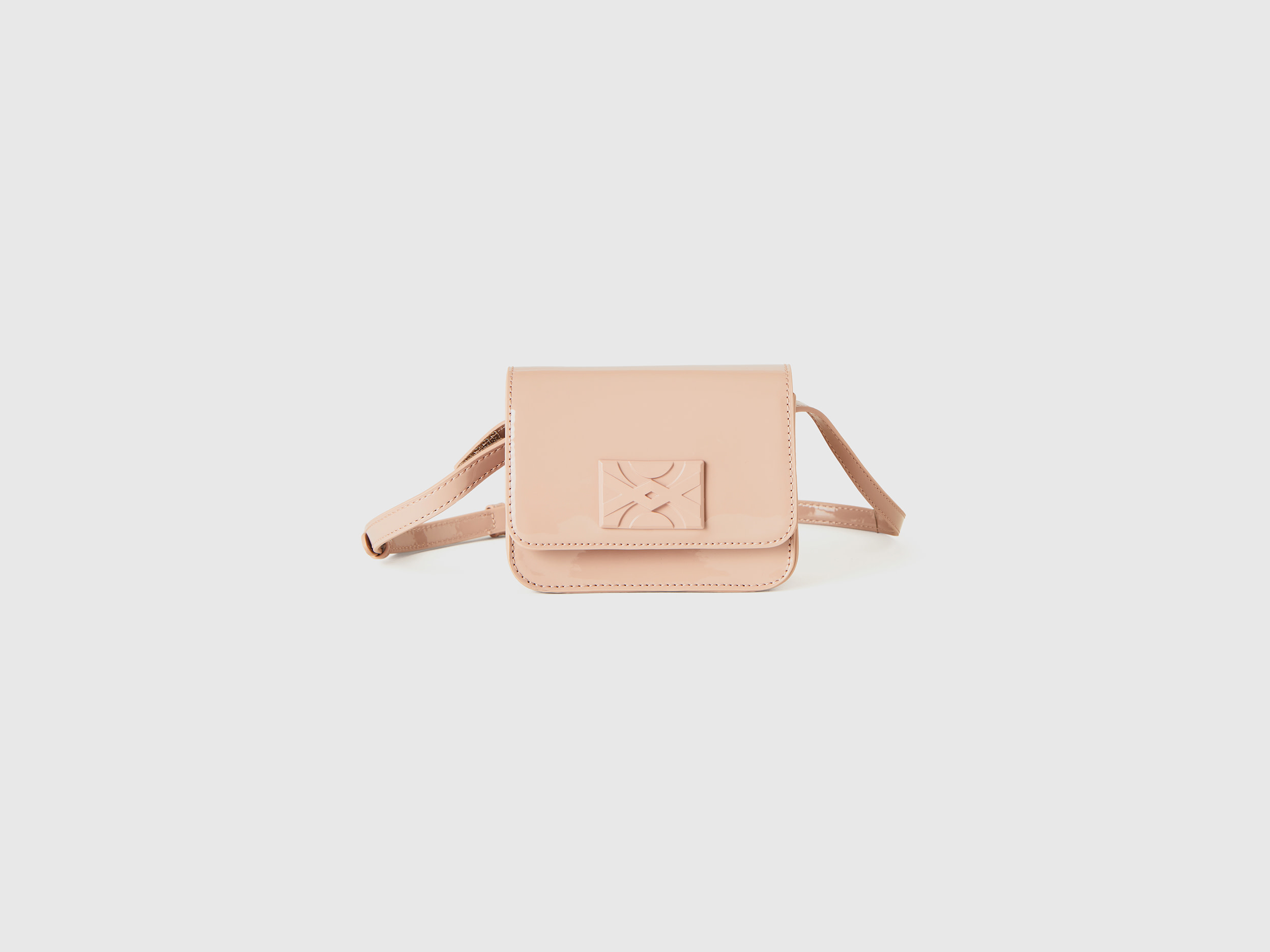 Benetton, Be Bag Mini Rosa Tenue Lucido, Rosa Tenue, Bambini