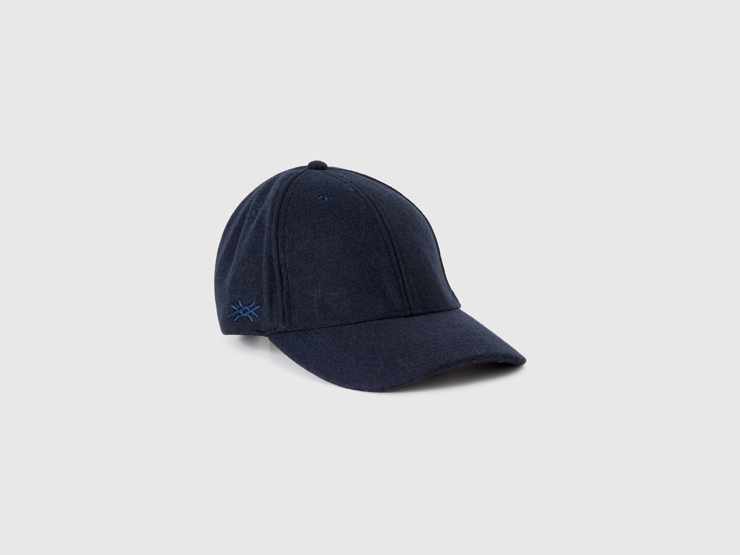 Benetton, Hat With Cloth Brim, size OS, Dark Blue, Women