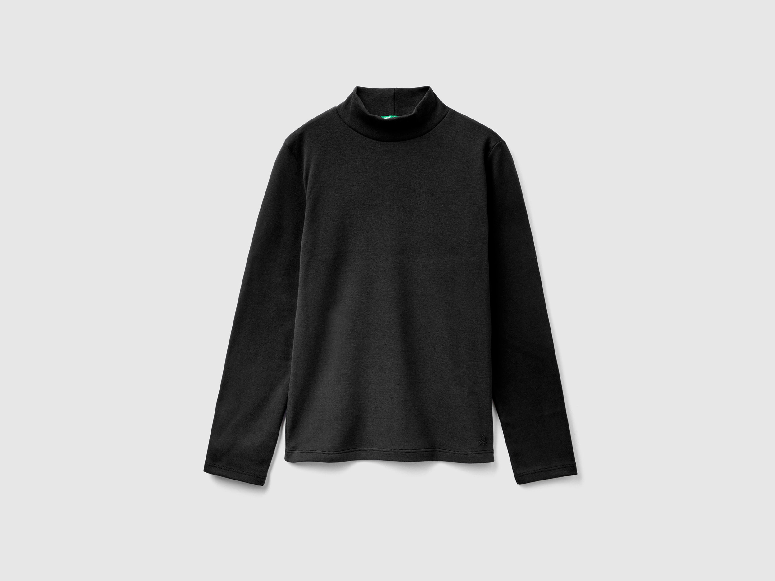 Benetton, T-shirt In Pure Organic Cotton, size S, Black, Kids