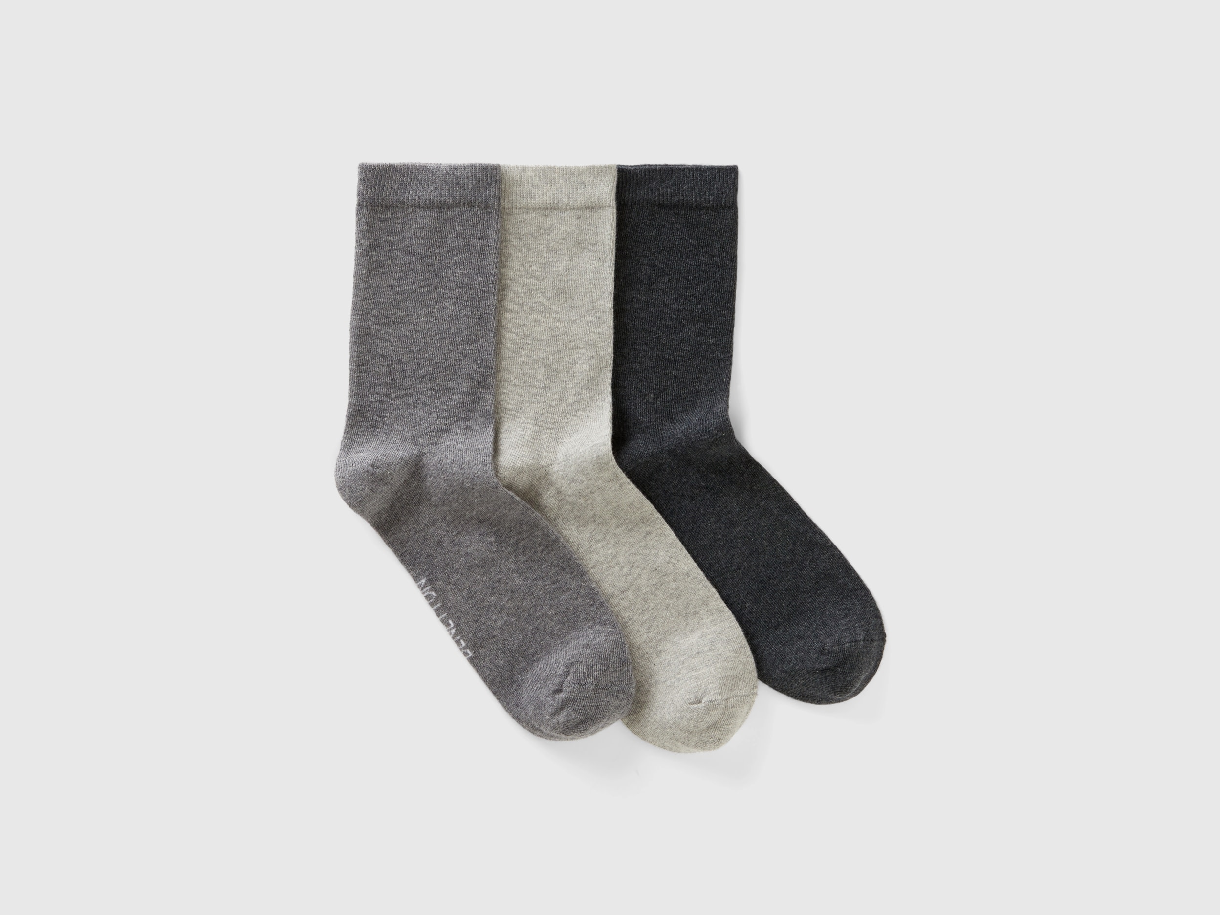 Image of Benetton, Short Sock Set, size 43-46, Gray, Women