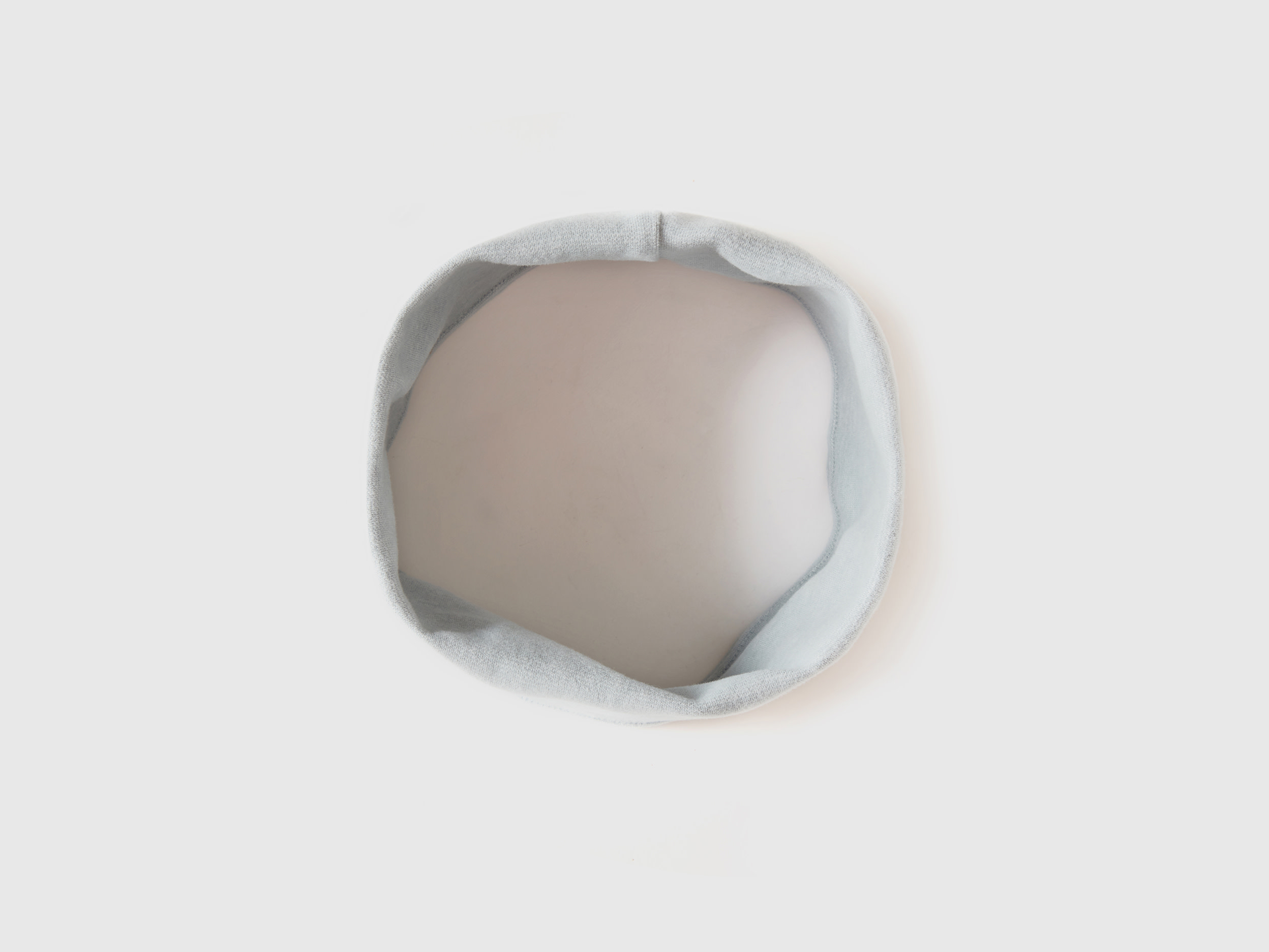 Benetton, Scaldacollo In Cotone Stretch, Grigio Perla, Bambini