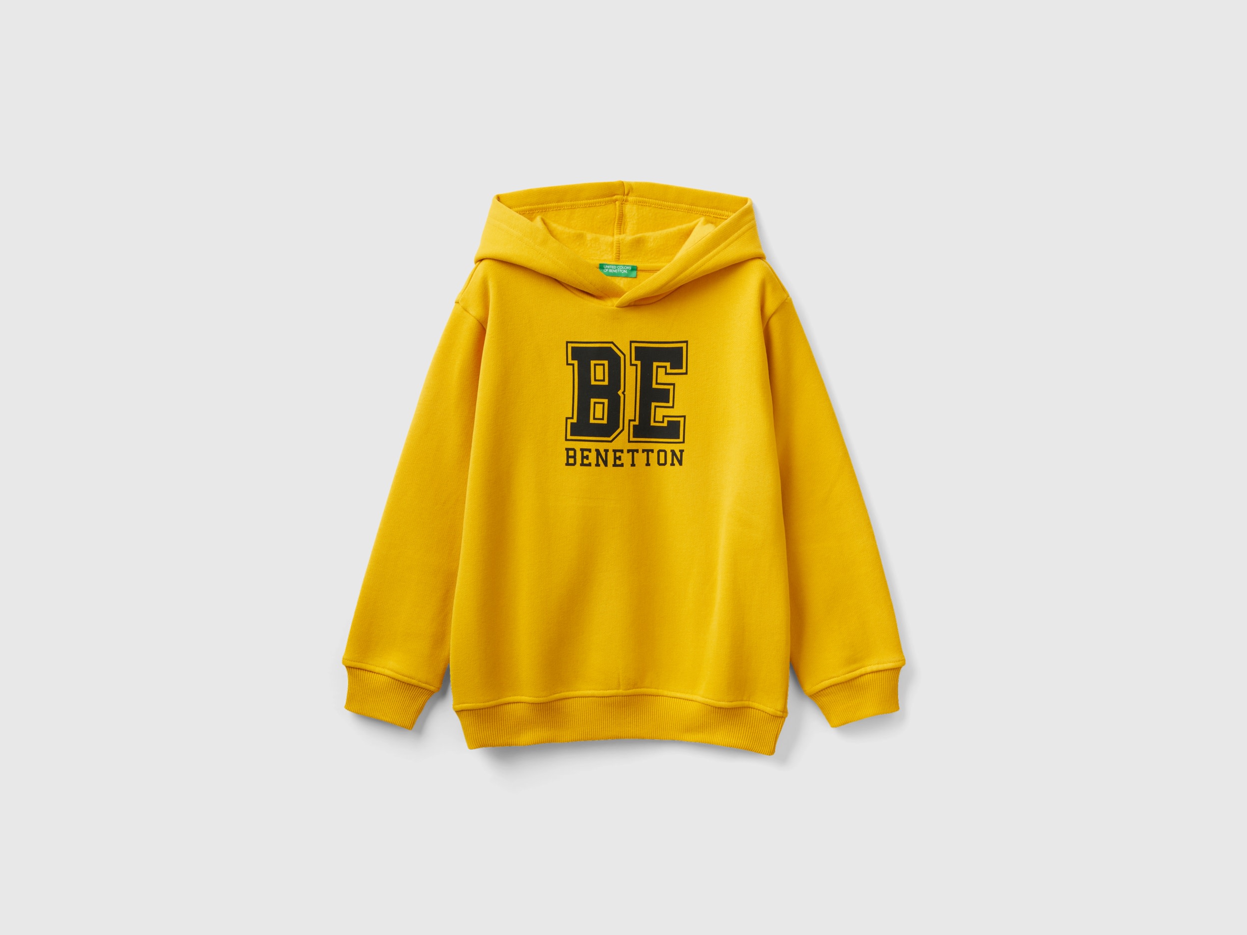 Benetton, Warm Hoodie, size 3XL, Yellow, Kids