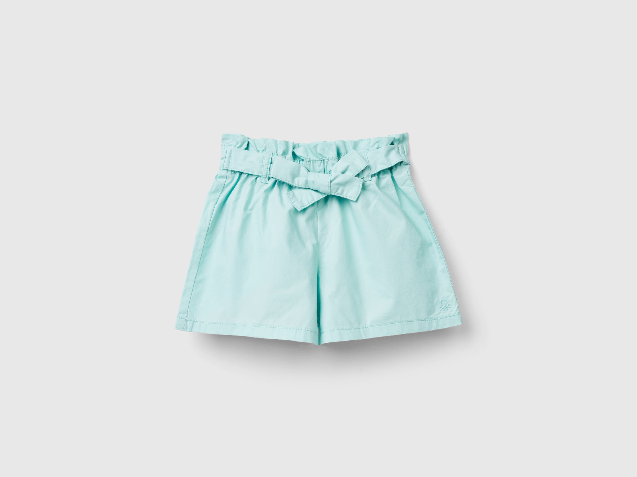 Benetton, Bermuda Con Fusciacca, Verde Acqua, Bambini