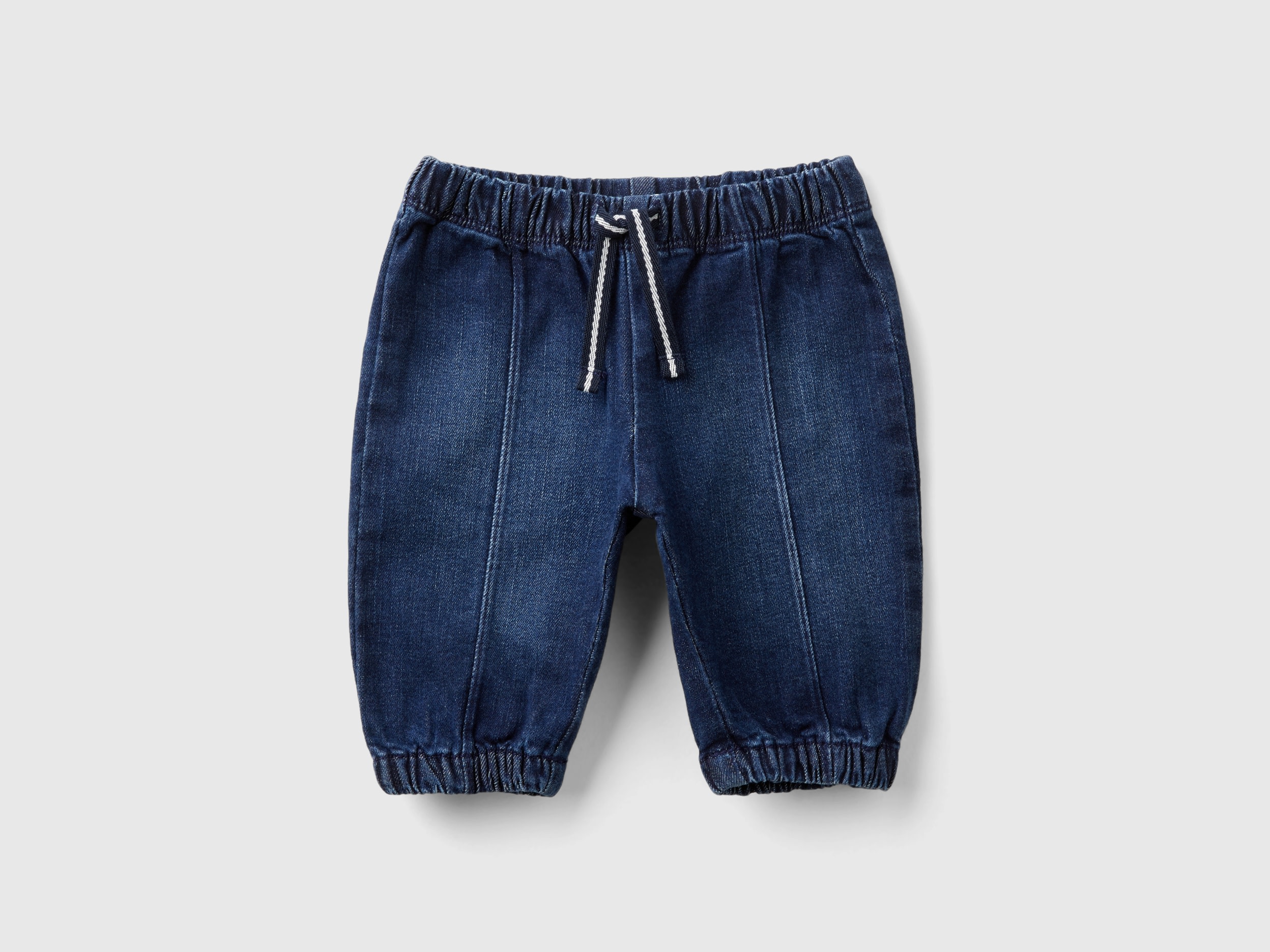 Benetton, Jeans In Cotone Stretch, Blu, Bambini