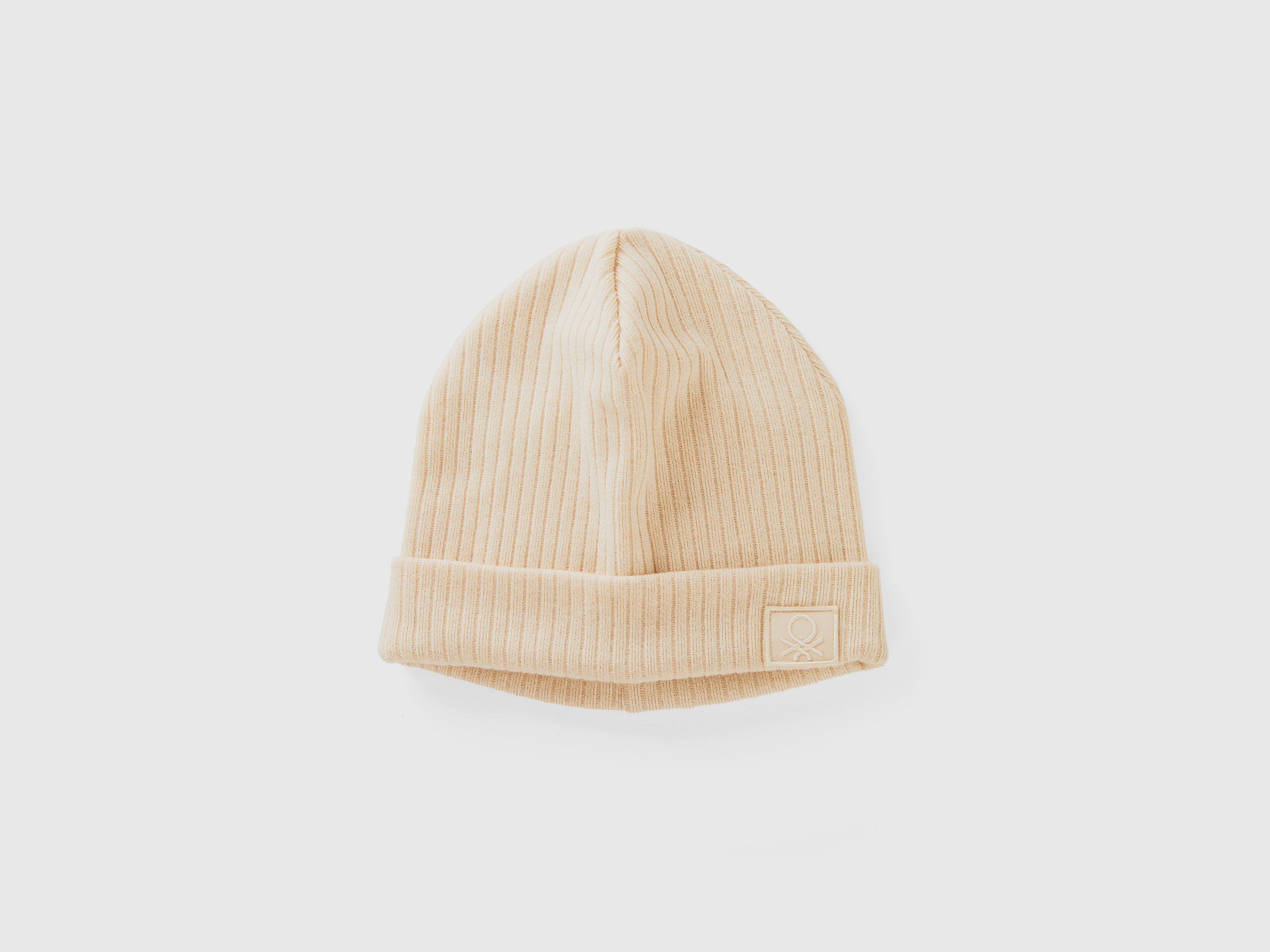Benetton, Cappello In Misto Viscosa Stretch, Rosa Tenue, Bambini