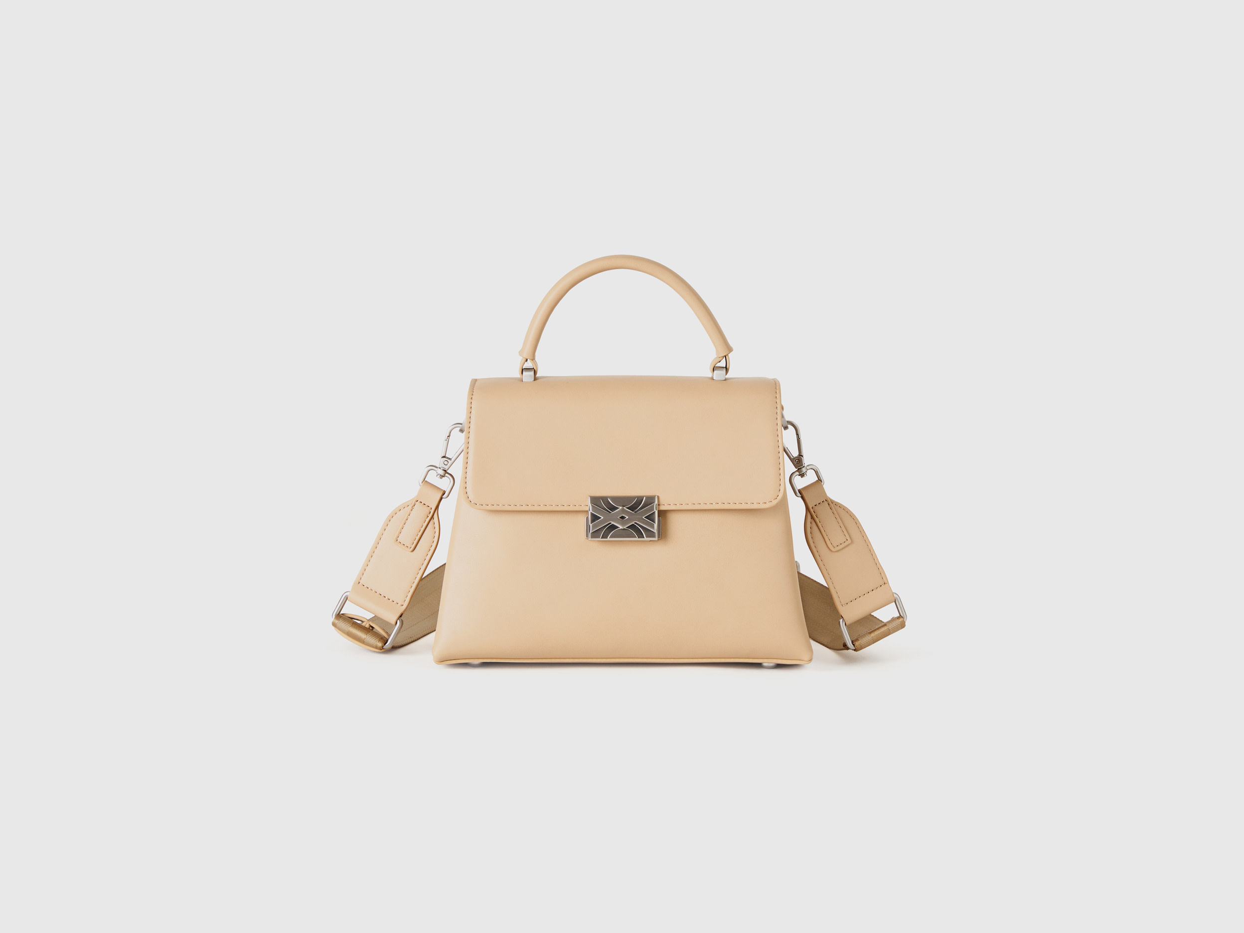 Benetton, Beige Bag In Imitation Leather, size OS, Beige, Women
