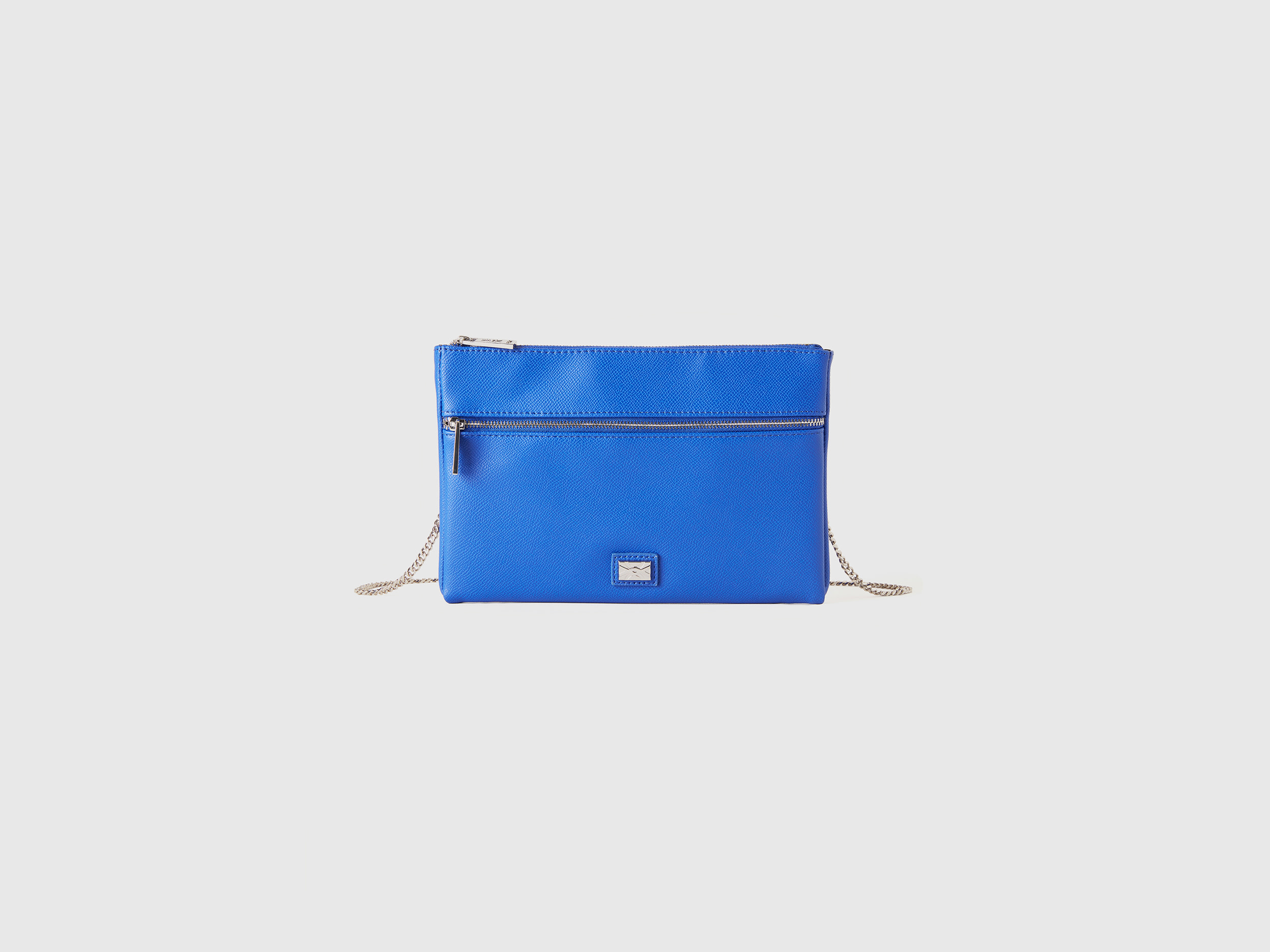 Benetton, Busta Con Tracolla, Bluette, Donna