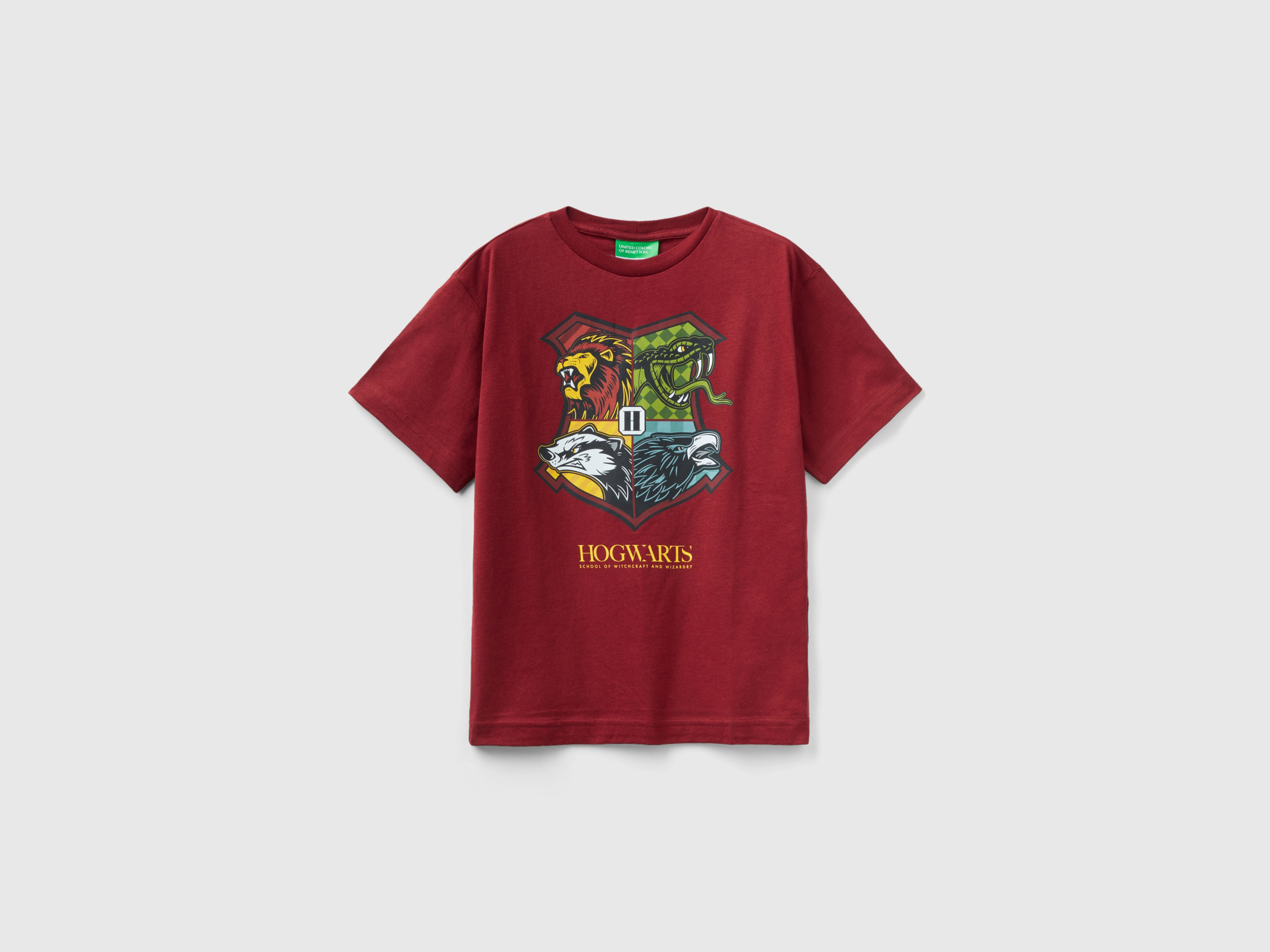 Benetton, Short Sleeve Harry Potter T-shirt, size 2XL, Burgundy, Kids