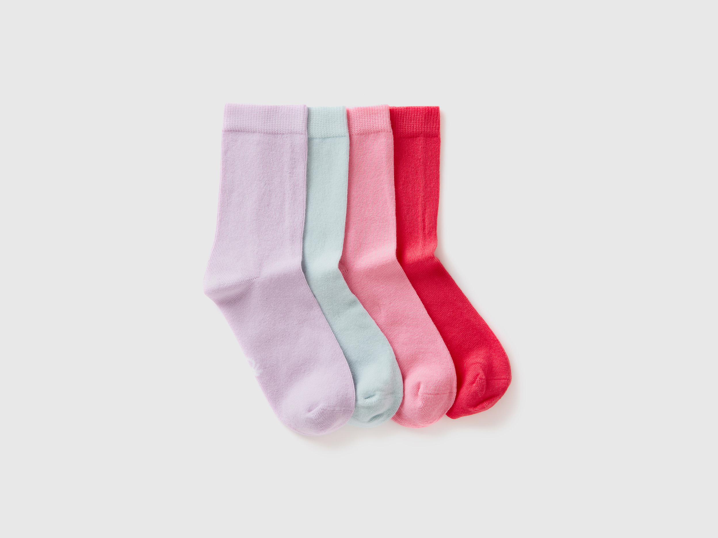 Benetton, Set Di Calzini Corti, Multicolore, Bambini