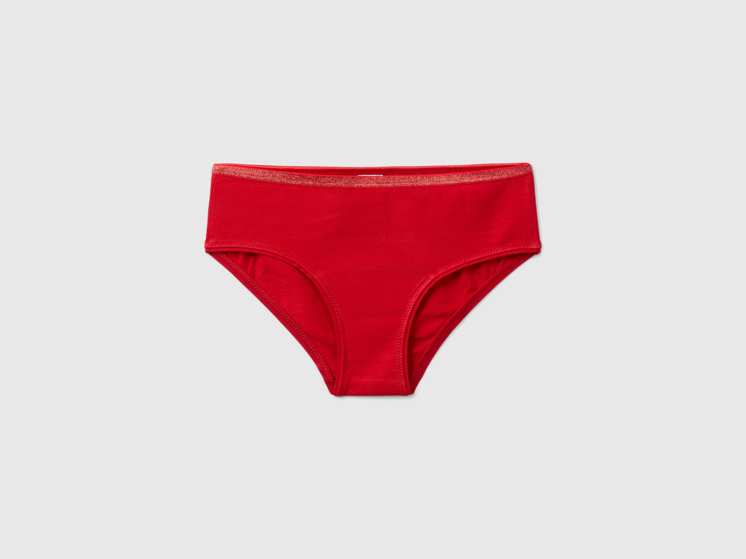 Benetton, Underwear With Minnie Mouse Print, size S, Red, Kids
