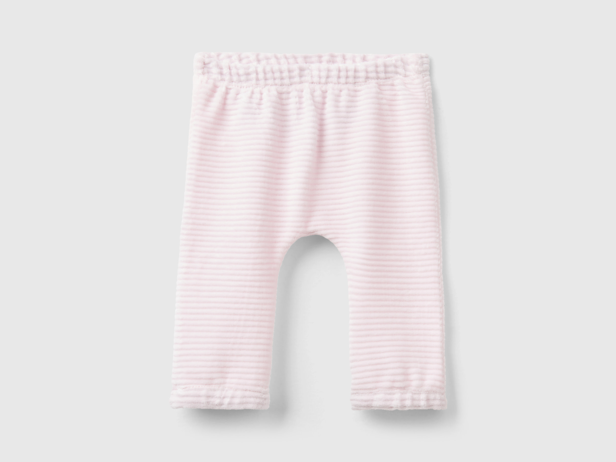 Benetton, Chenille Trousers With Embroidery, size 0-1, Soft Pink, Kids