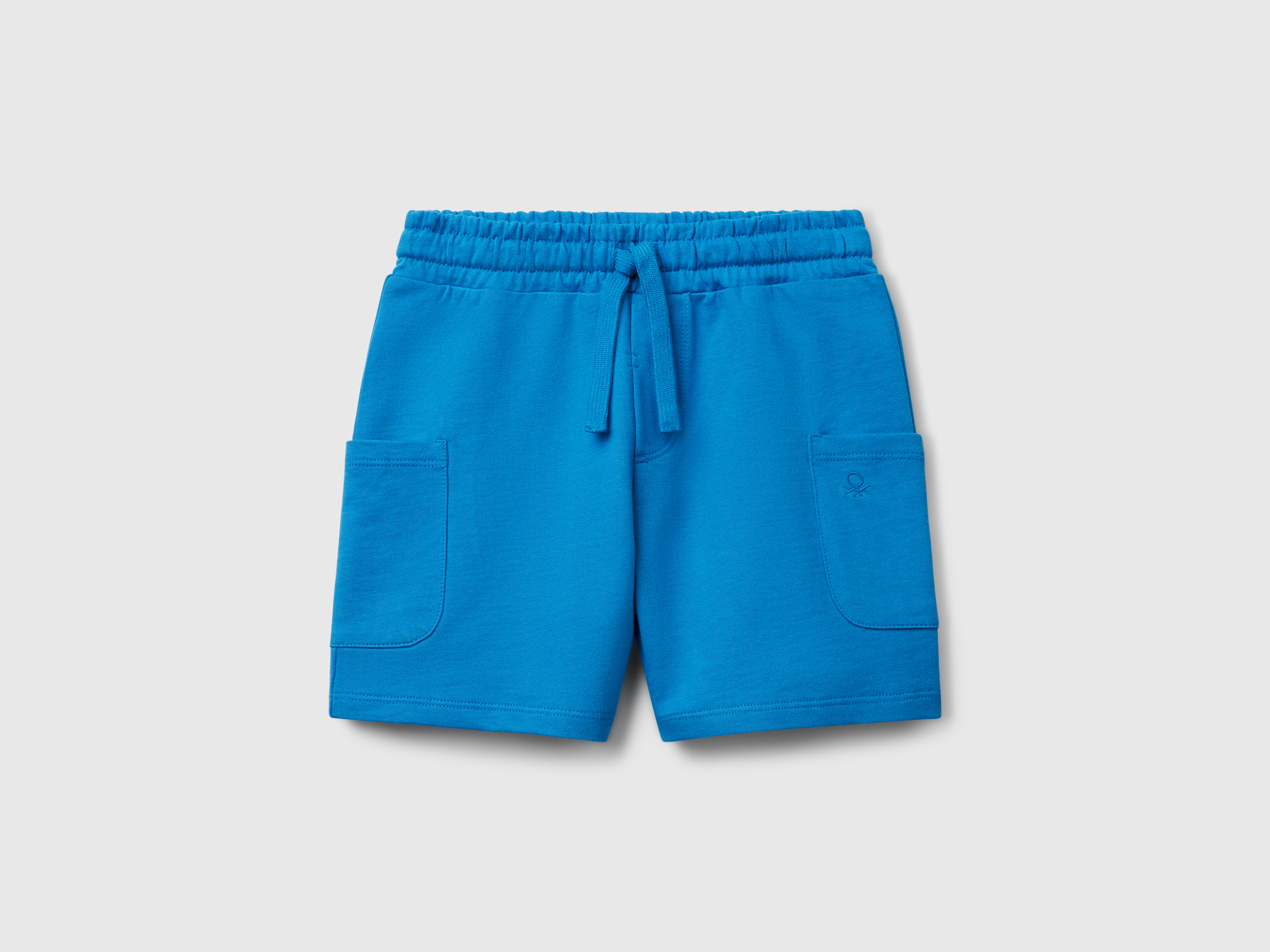 Benetton, Short Cargo En Coton, taille 12-18, Bleu, Enfants - United Colors of Benetton - Modalova