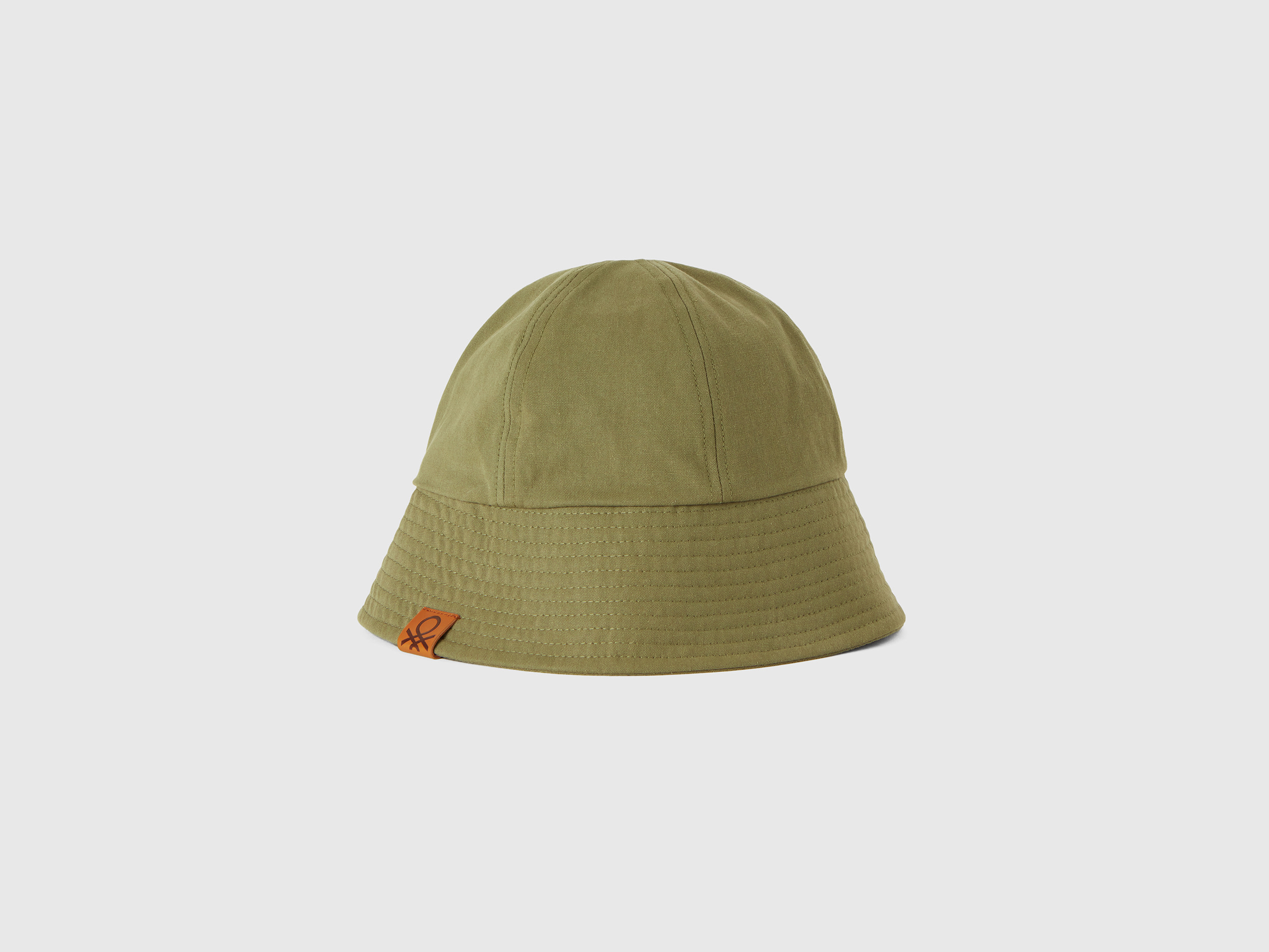 Benetton, Cappello Alla Pescatora, Verde Militare, Donna
