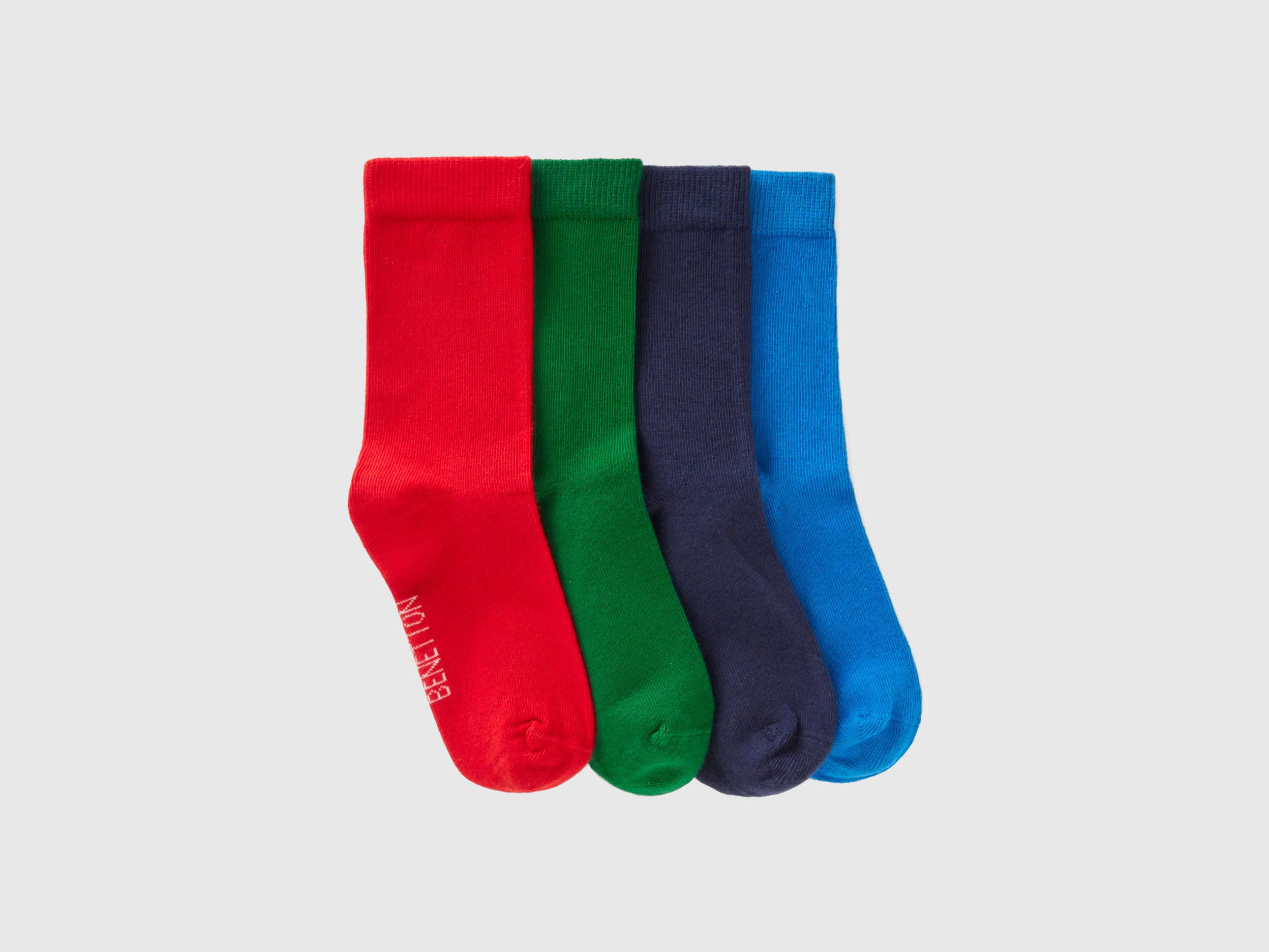 Benetton, Sock Set In Organic Stretch Cotton Blend, size 1-2, Multi-color, Kids