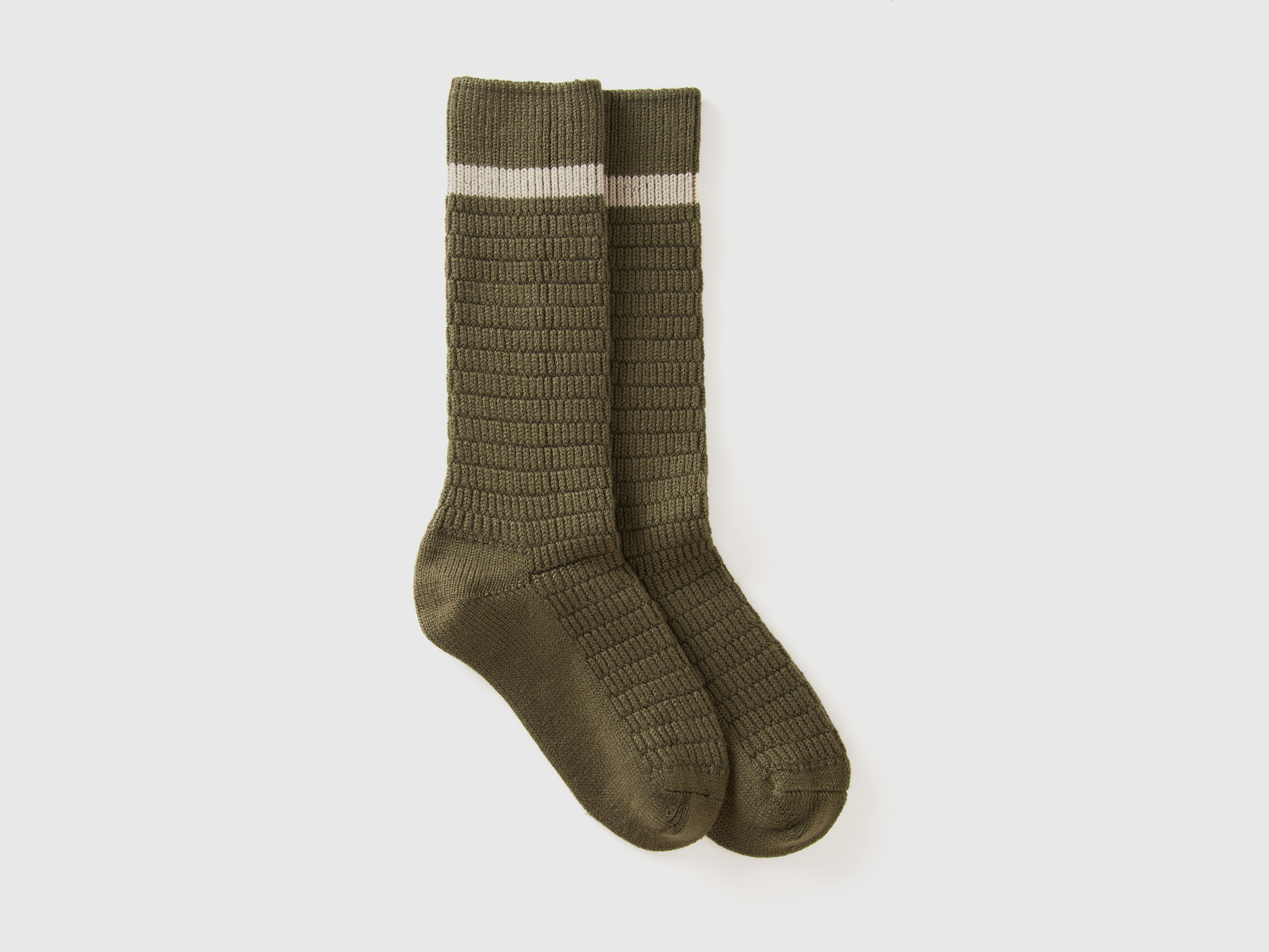 Benetton, Stricksocken, size OS, Braun, female