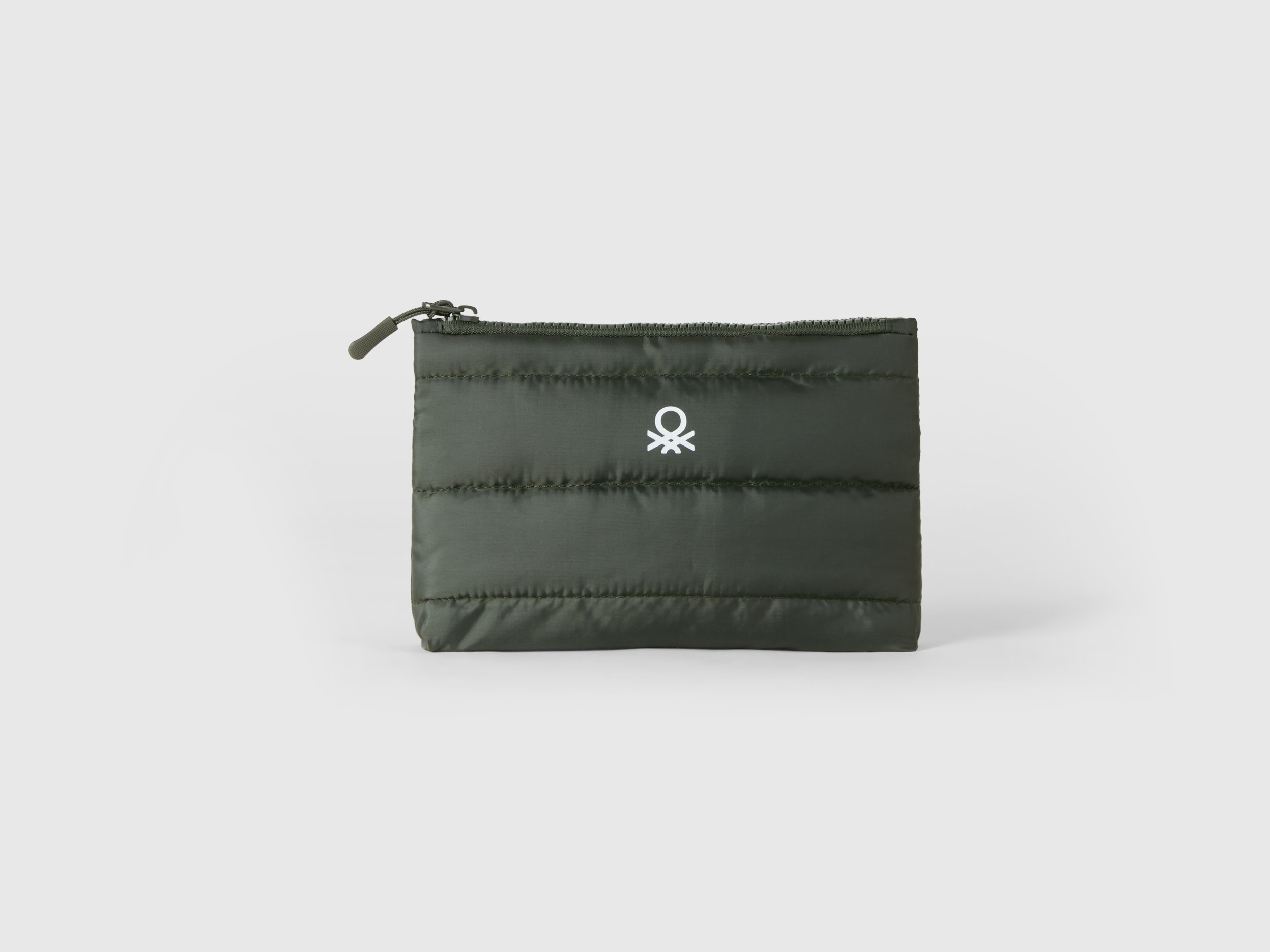 Benetton, Small Pouch With Logo, size OS, Military Green, Women