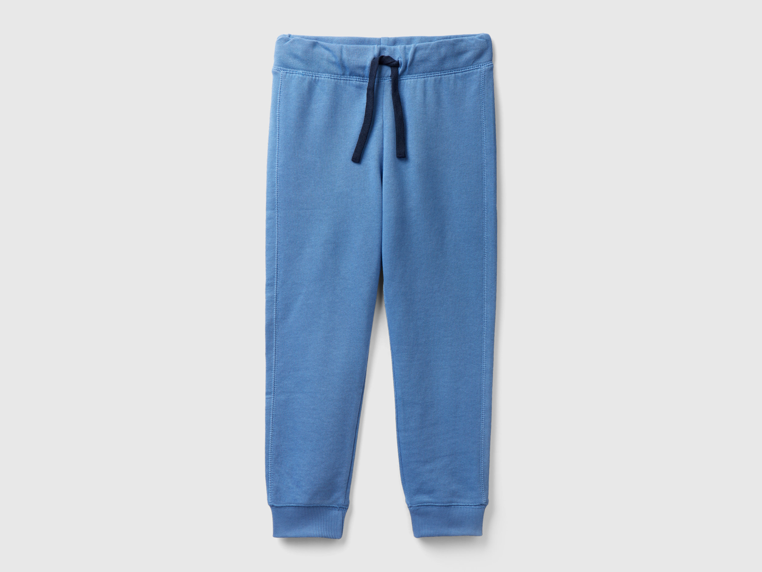 Benetton, 100% Cotton Sweatpants, size 3XL, Light Blue, Kids