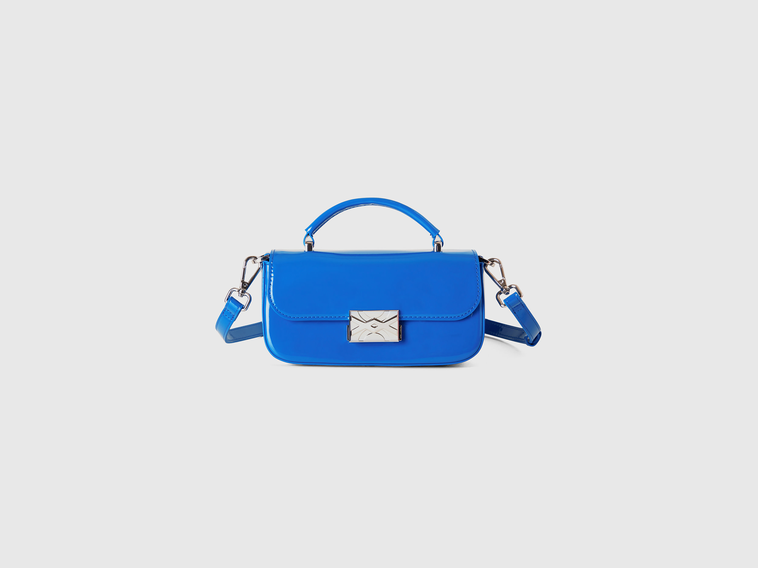 Benetton, Mini Borsa Blu, Blu, Donna