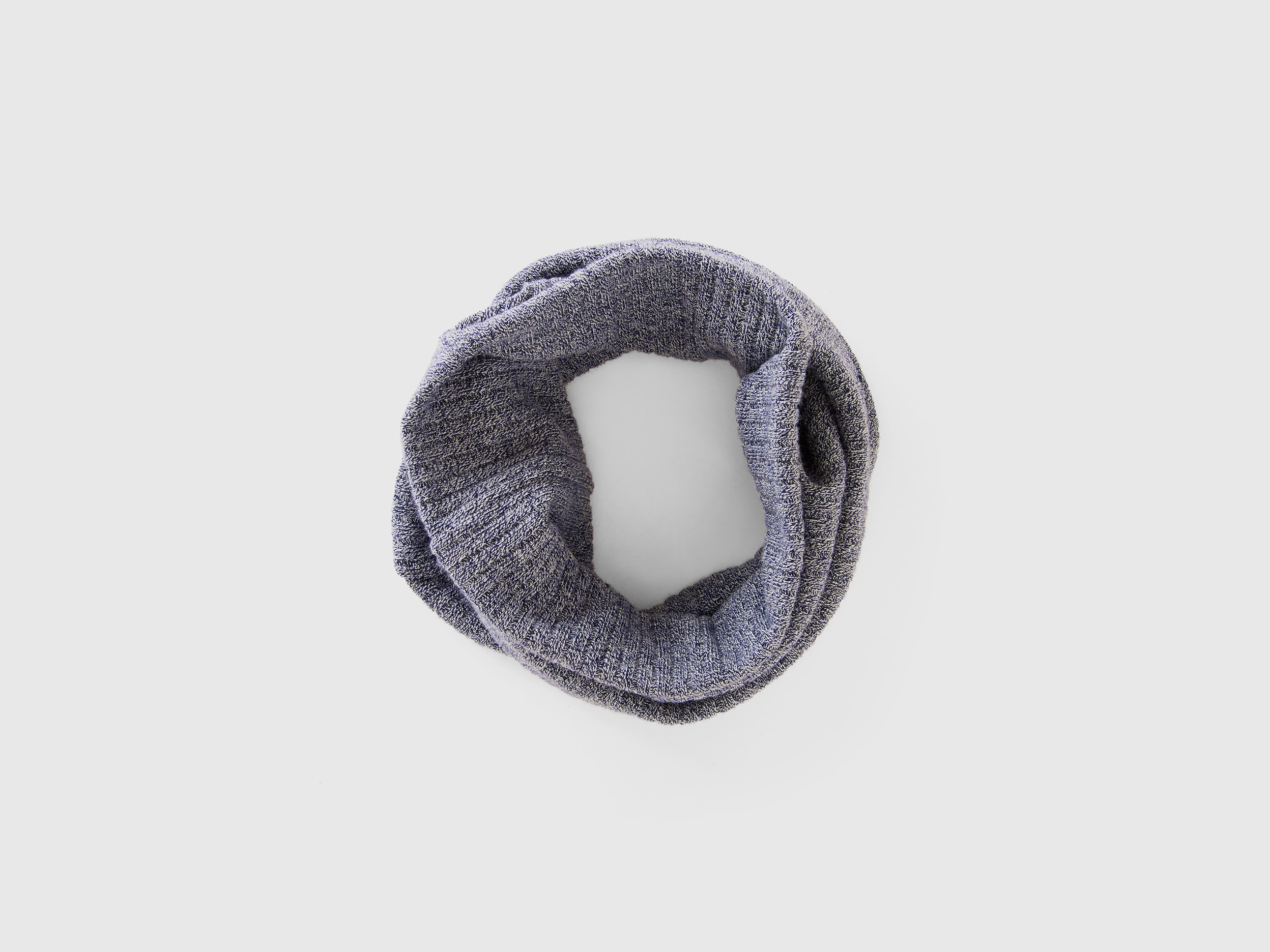 Benetton, Scaldacollo In Misto Viscosa Stretch, Blu Scuro, Bambini