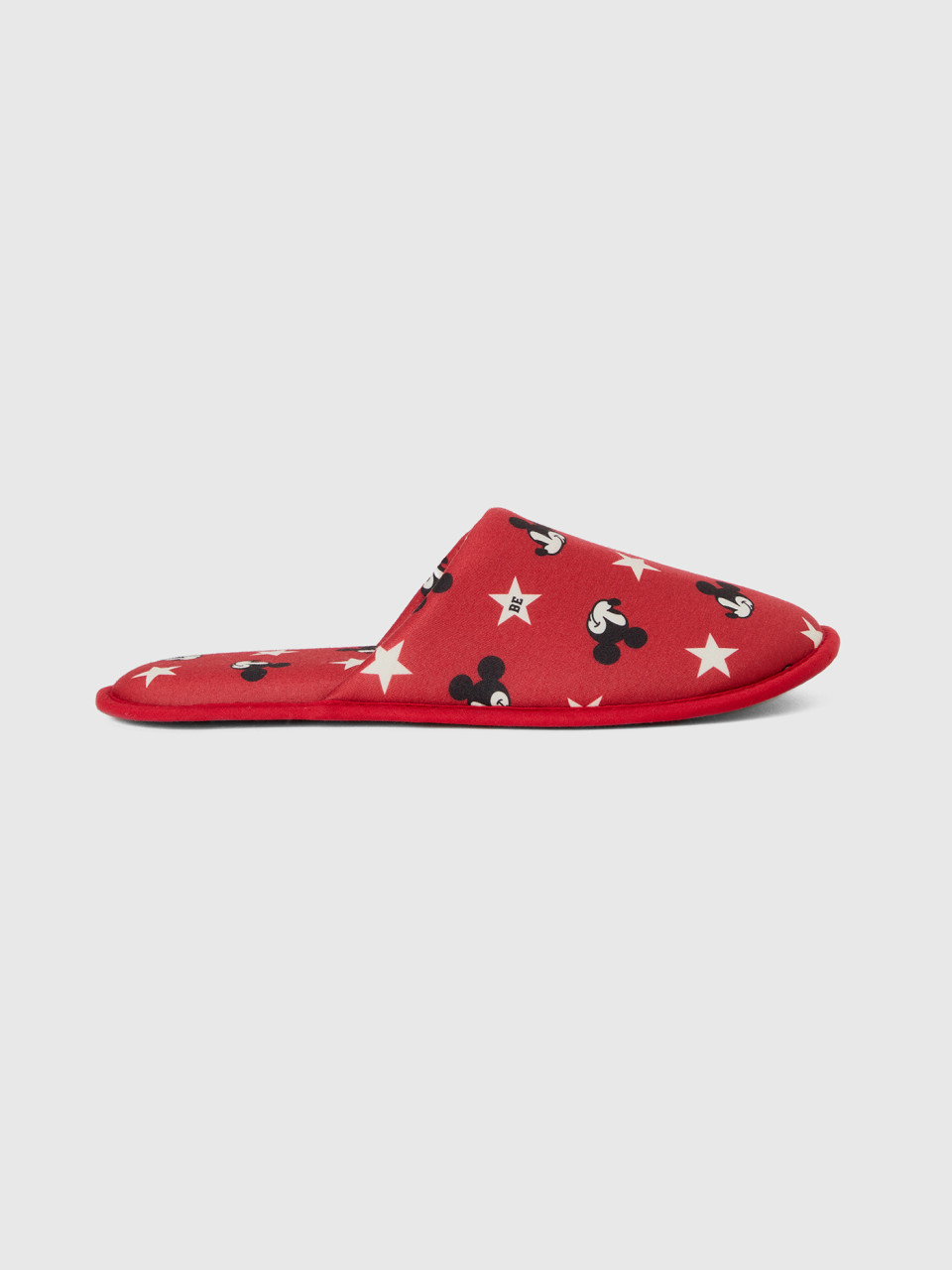 Benetton, Red Mickey Mouse Slippers, Red, Women