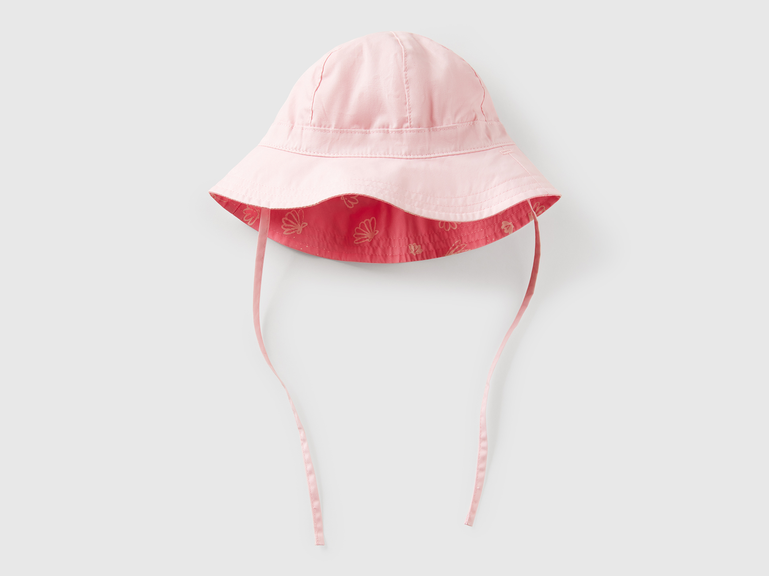 Benetton, Bonnet Réversible Avec Imprimé Mer, taille 1-3, Rose, Enfants - United Colors of Benetton - Modalova