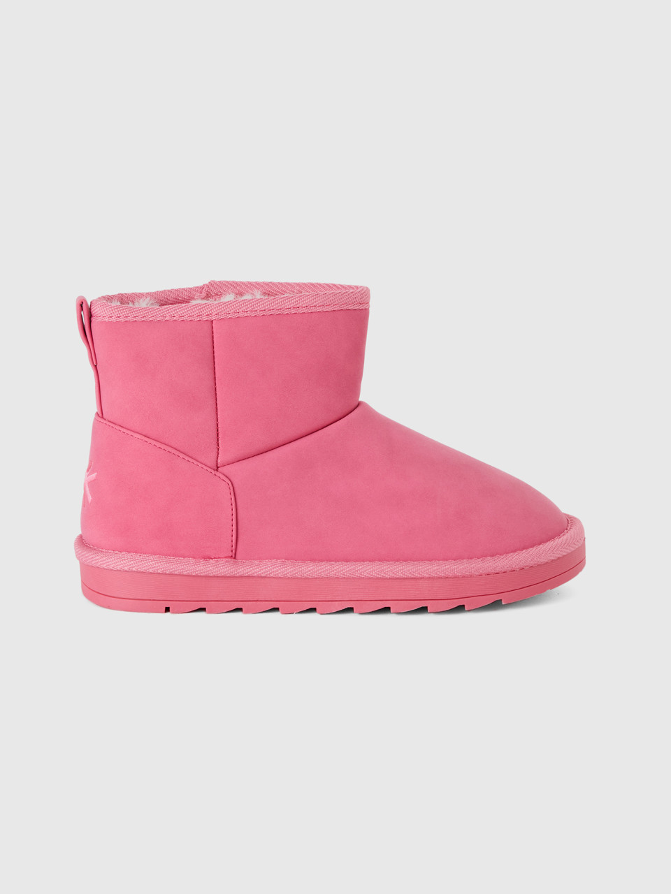 Benetton, Ankle Boots In Imitation Leather, Pink, Kids