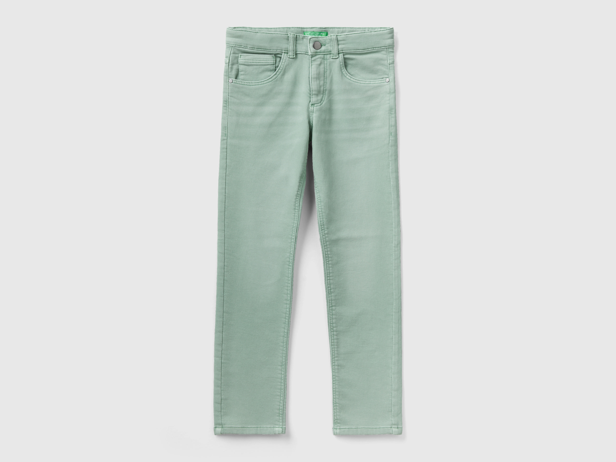 Benetton, Five Pocket Jeans, size L, Aqua, Kids