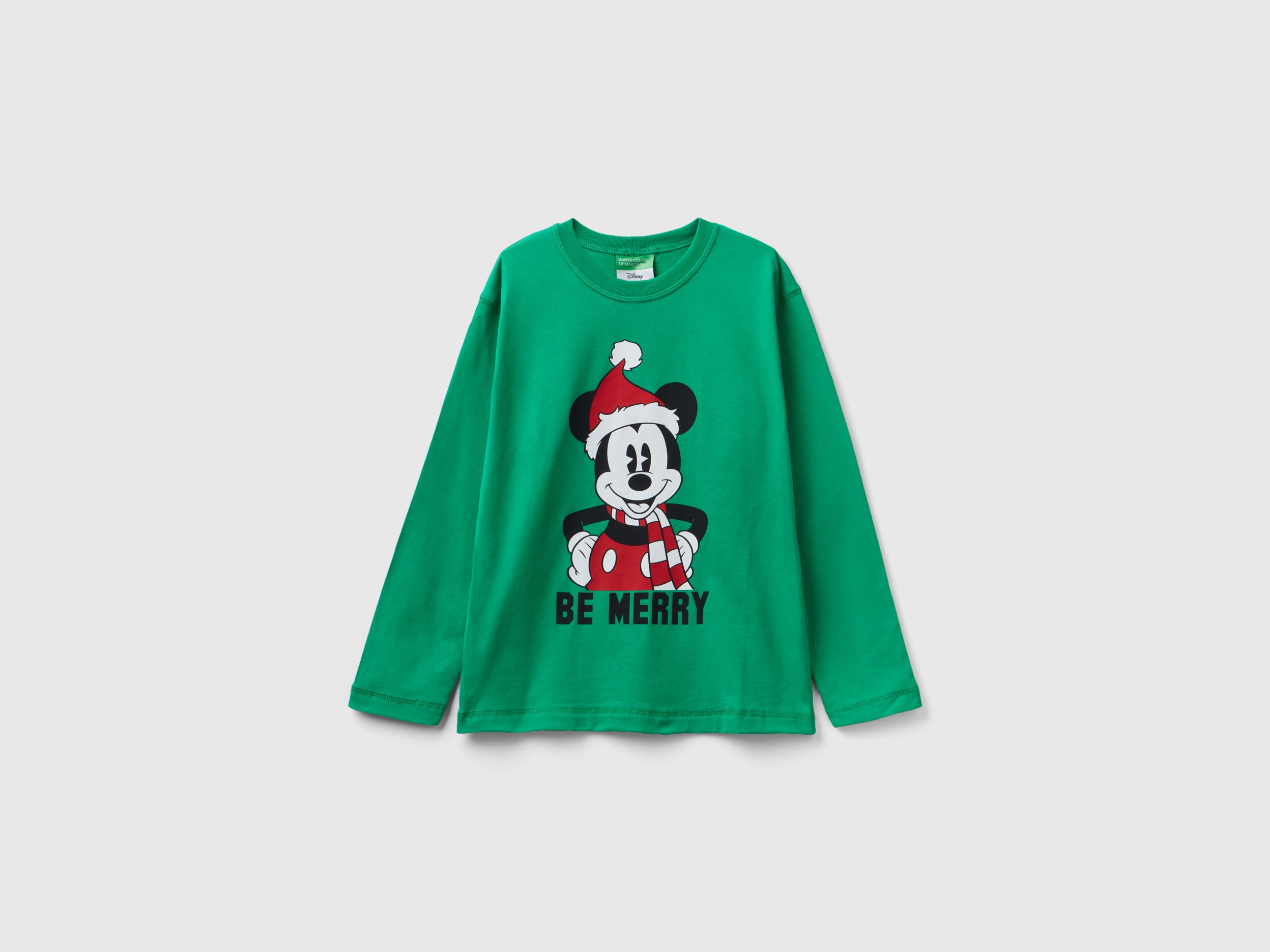 Benetton, (c)disney Christmas T-shirt, size L, Green, Kids