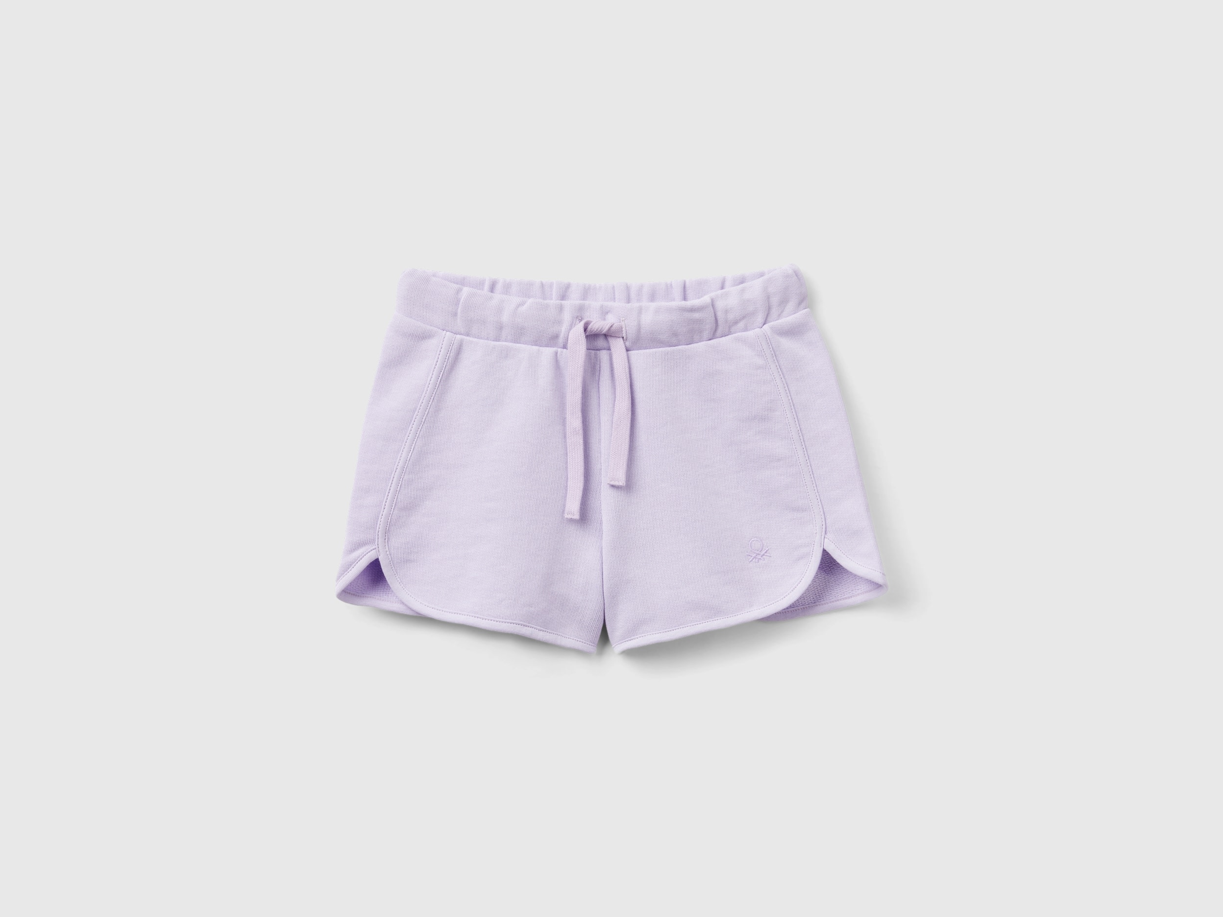 Image of Benetton, Sweat Shorts In 100% Organic Cotton, size 104, Lilac, Kids