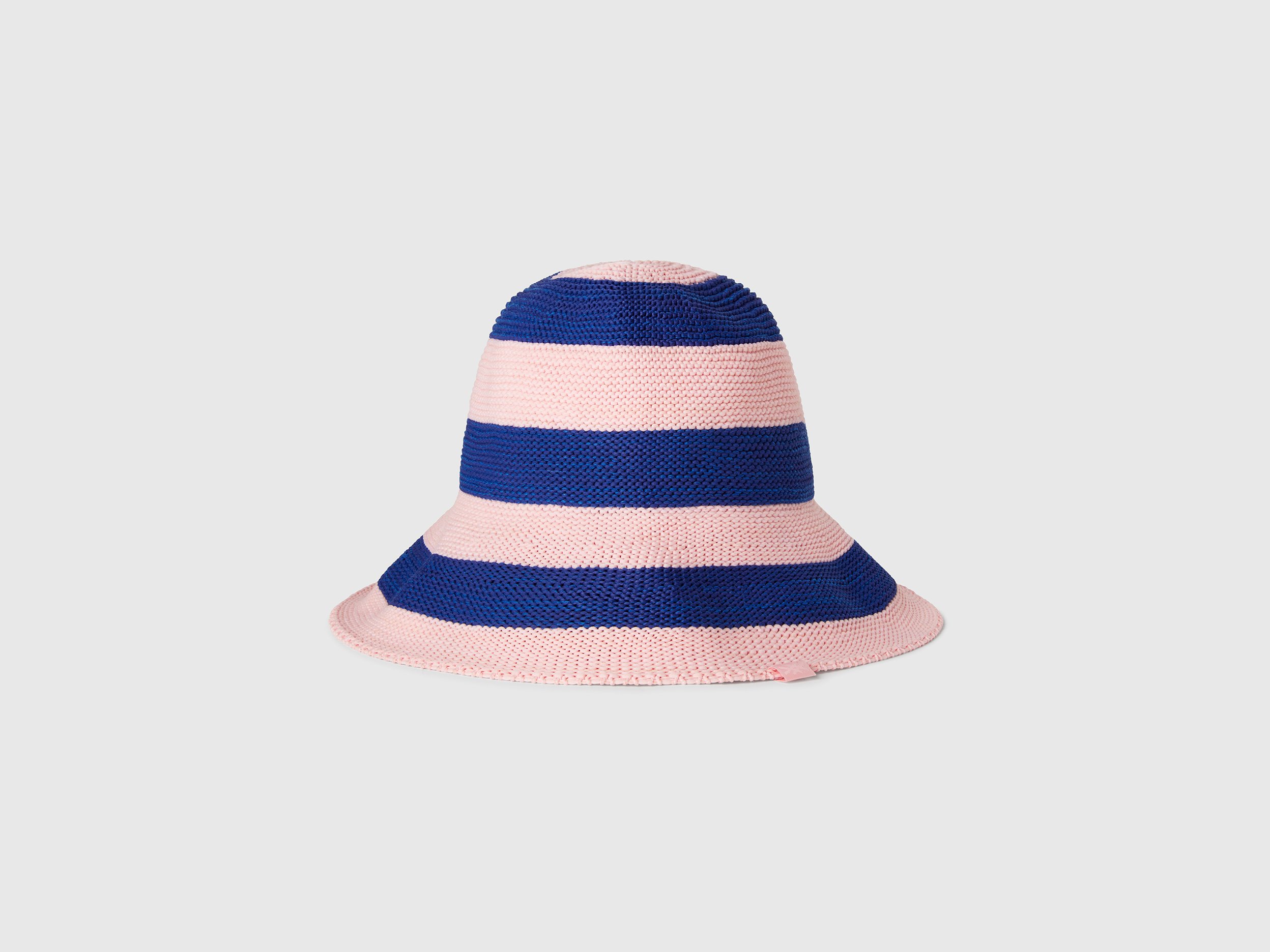  Benetton, Καπέλο Με Μπλε Και Ροζ Ρίγες, size S, Πολύχρωμο, Γυναικεία 2025