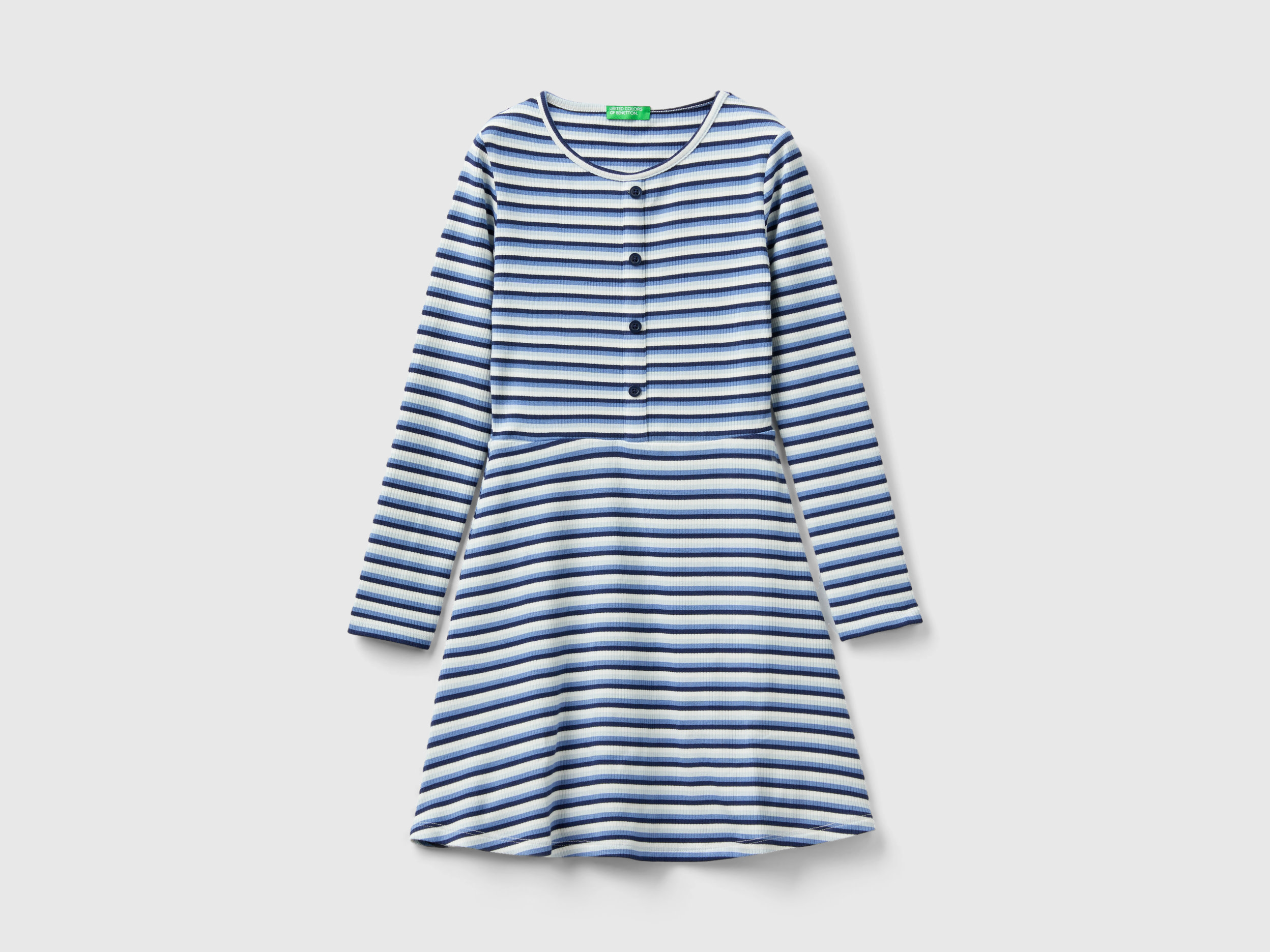 Benetton, Striped Shirt Dress, size M, Multi-color, Kids