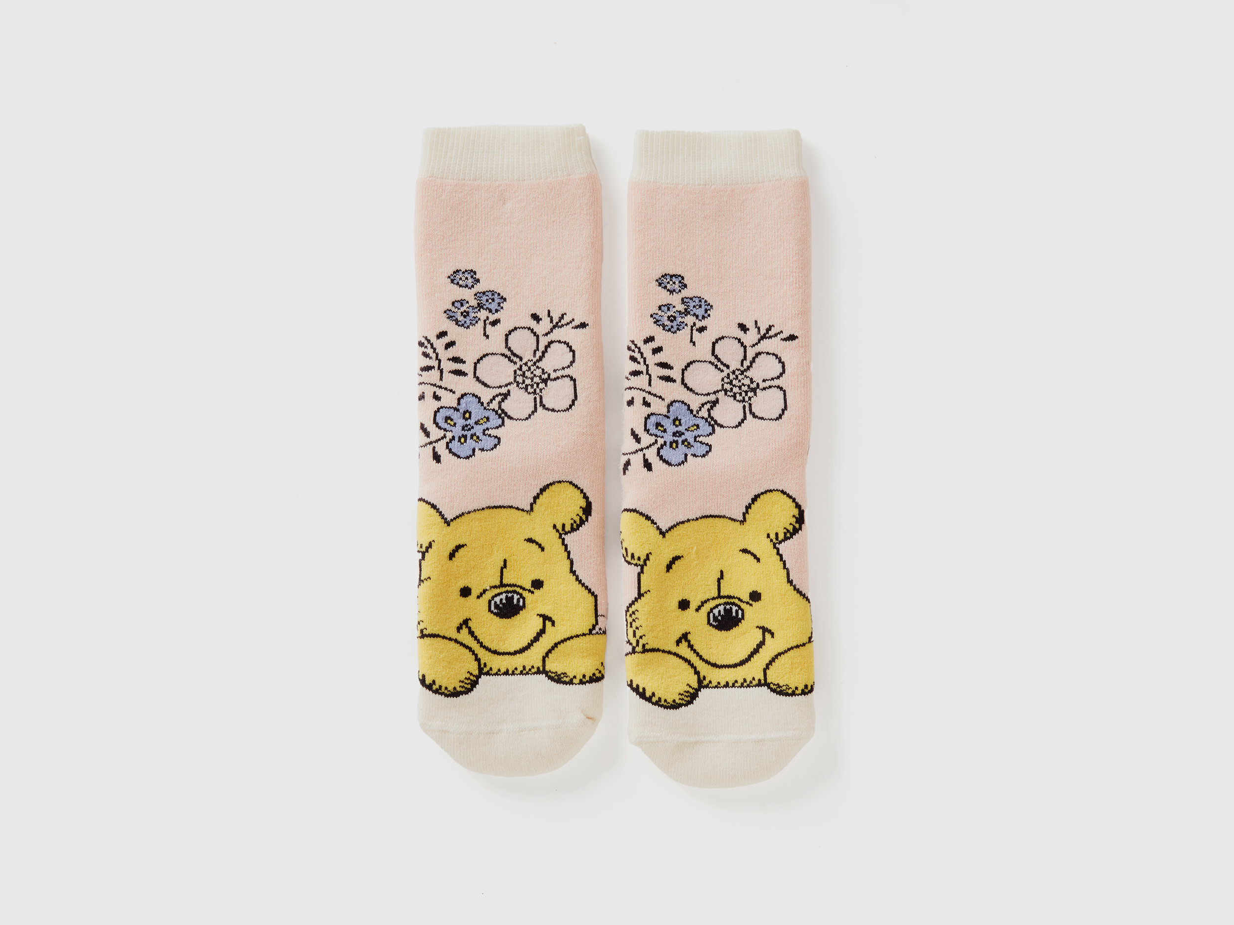 Image of Benetton, Non-slip ©disney Winnie The Pooh Socks, size 25-29, Pink, Kids