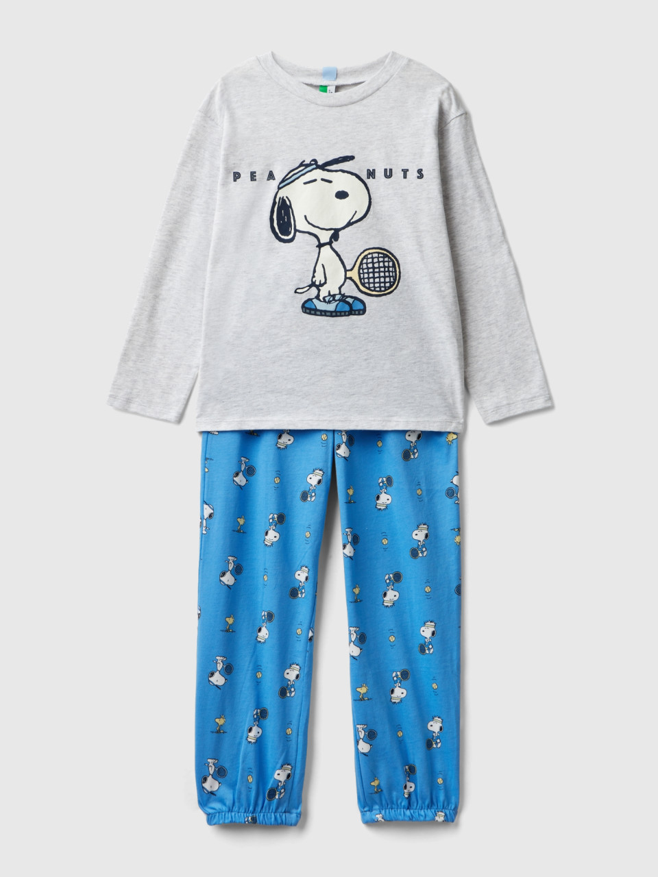 Benetton, Pyjama Léger Snoopy ©peanuts, Gris Clair, Enfants
