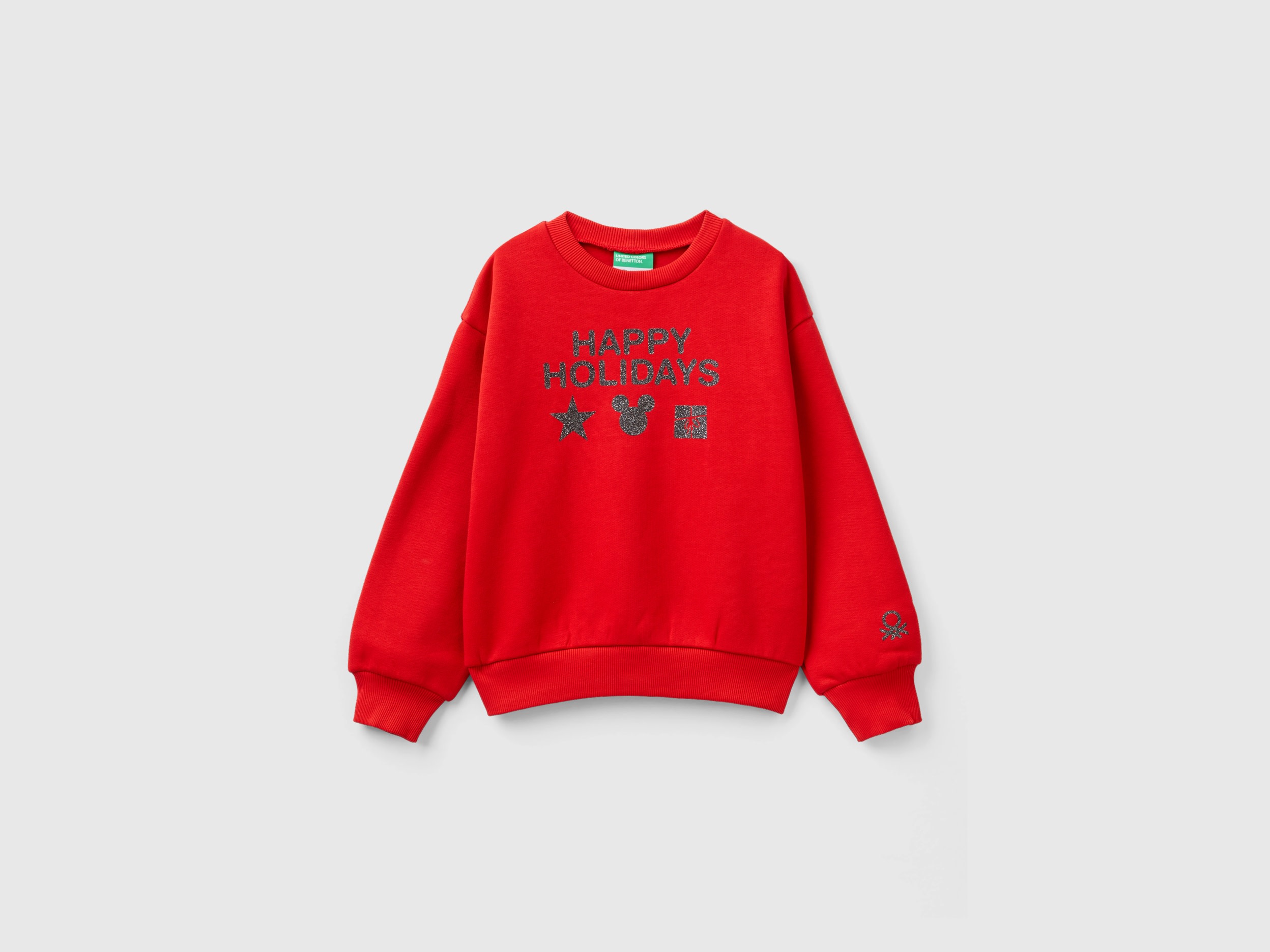 Benetton, (c)disney Christmas Sweatshirt, size 2XL, Red, Kids