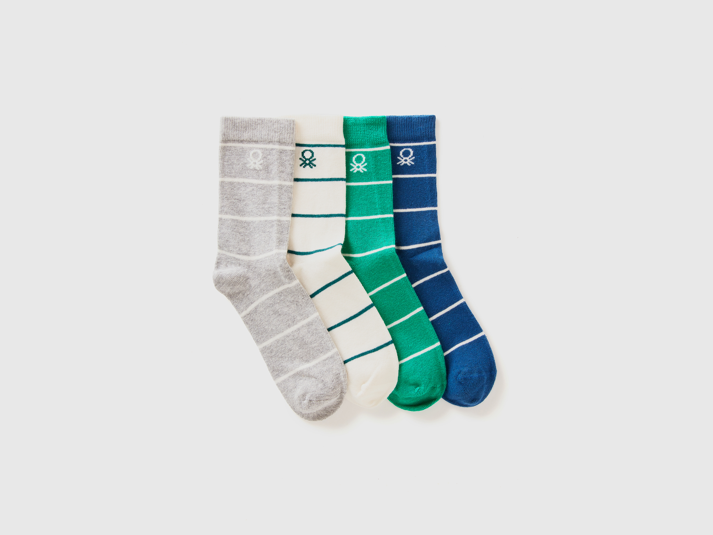 Benetton, Vier Paar Gemusterte Socken, size 35-38, Bunt, male