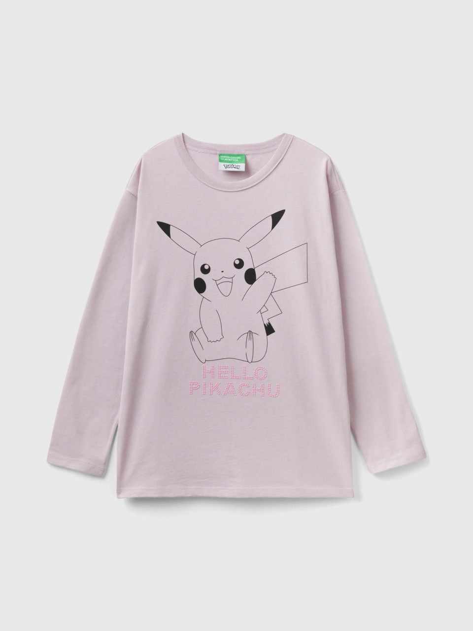 Benetton, Pokémon T-shirt In Warm Cotton, Pink, Kids