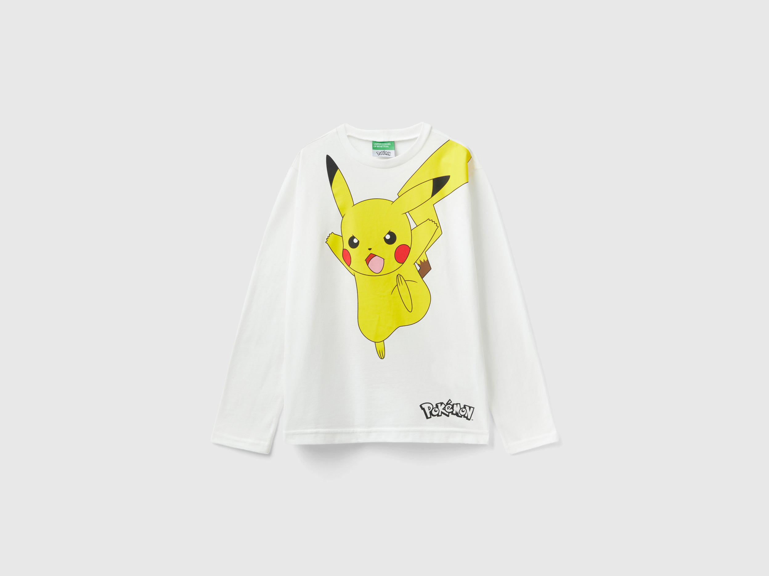 Benetton, 100% Cotton Pokemon T-shirt, size 3XL, White, Kids