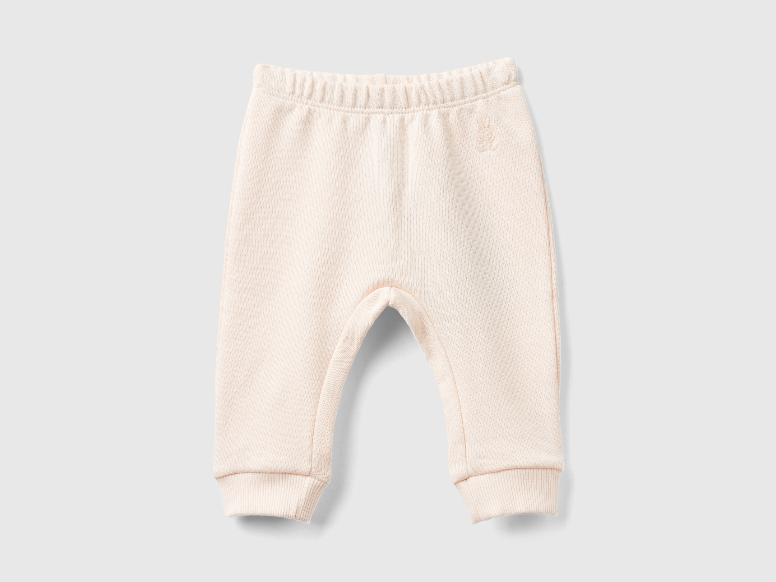 Benetton, Sweatpants In Organic Cotton, size 9-12, Peach, Kids