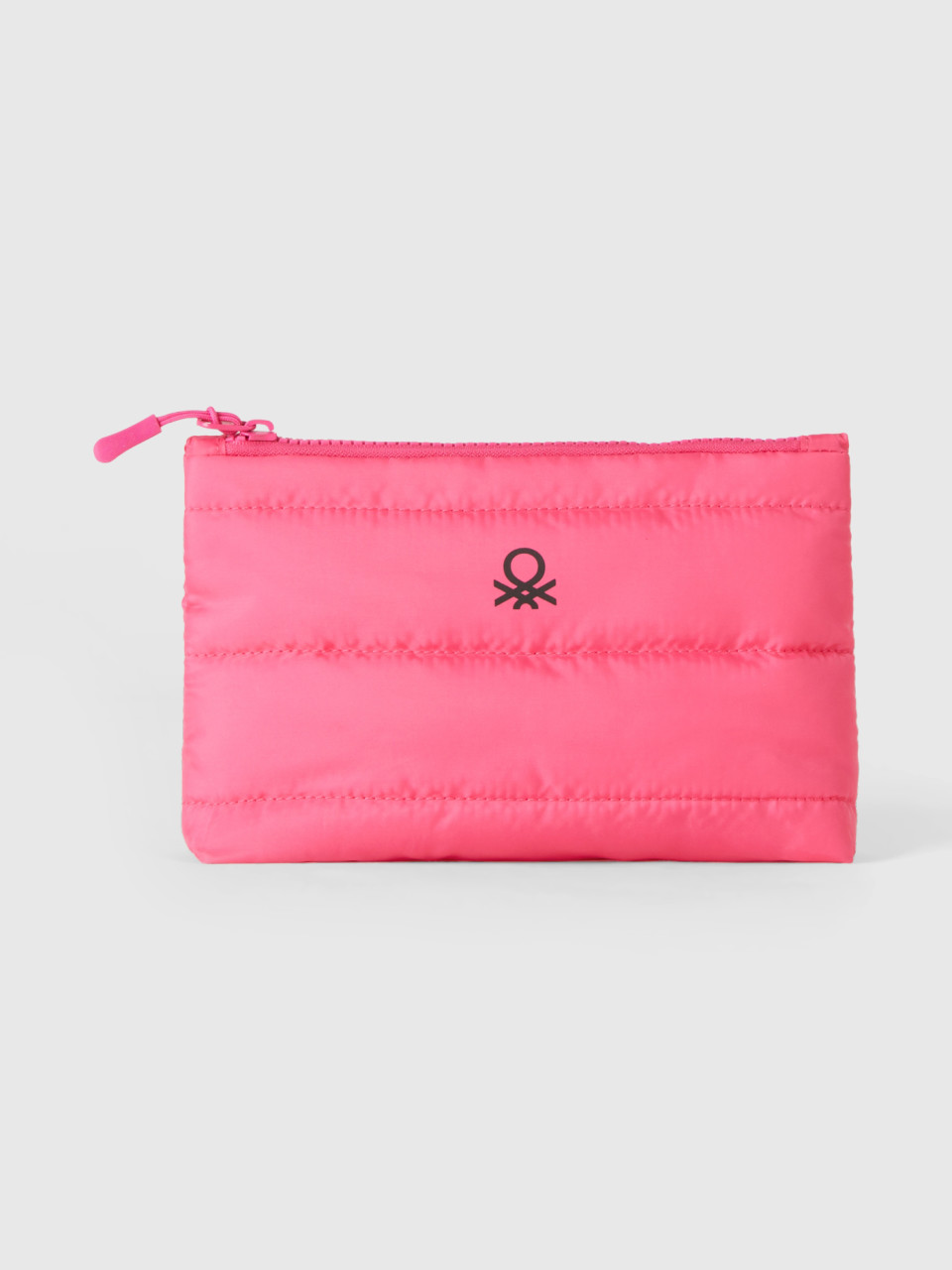 Benetton, Small Pouch With Logo, Pink, Women