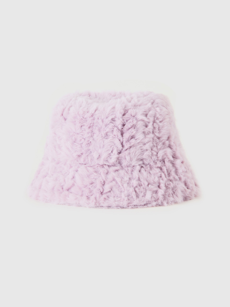 Benetton, Hat In Faux Fur, Lilac, Women