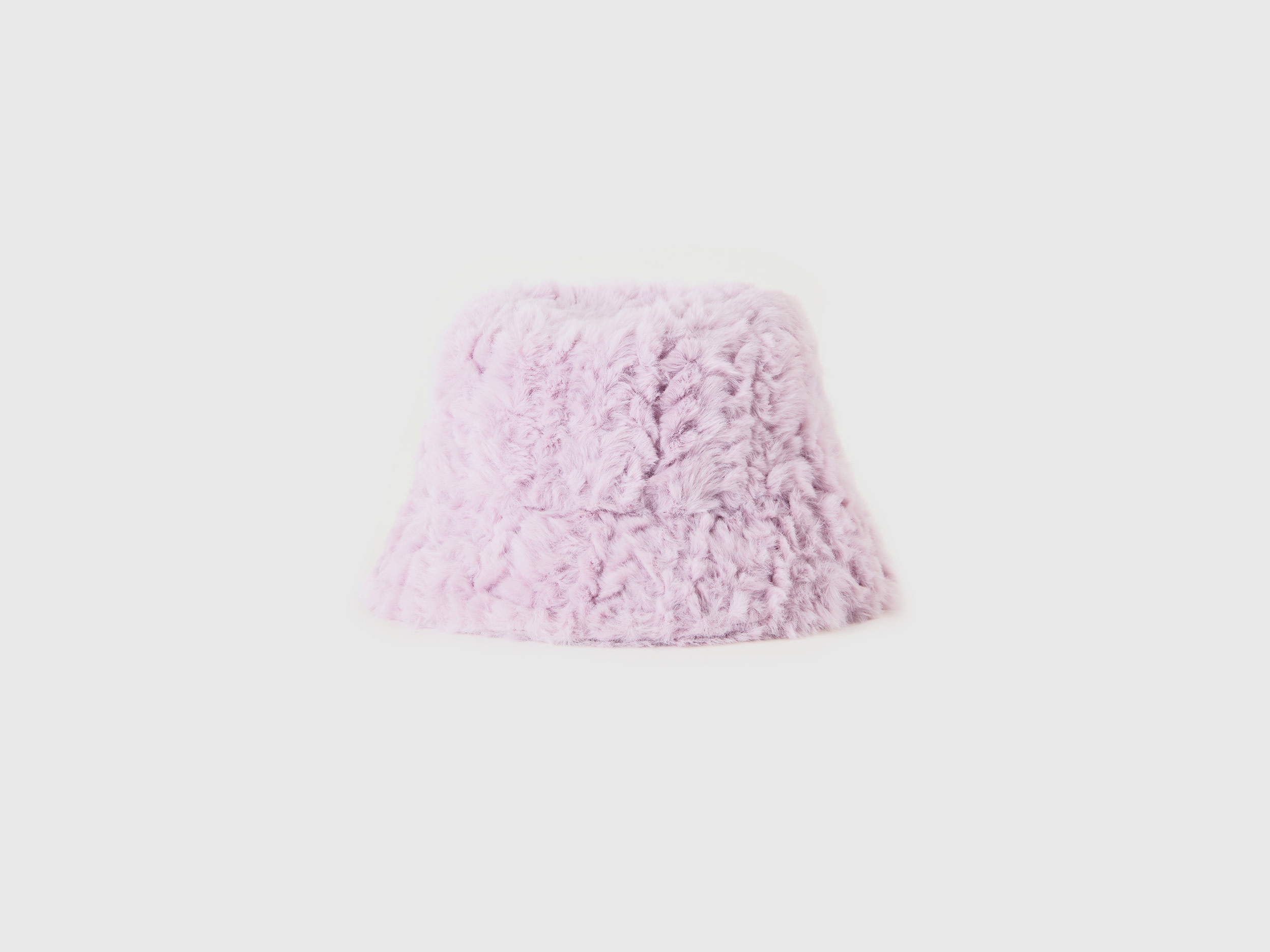 Benetton, Hat In Faux Fur, size OS, Lilac, Women