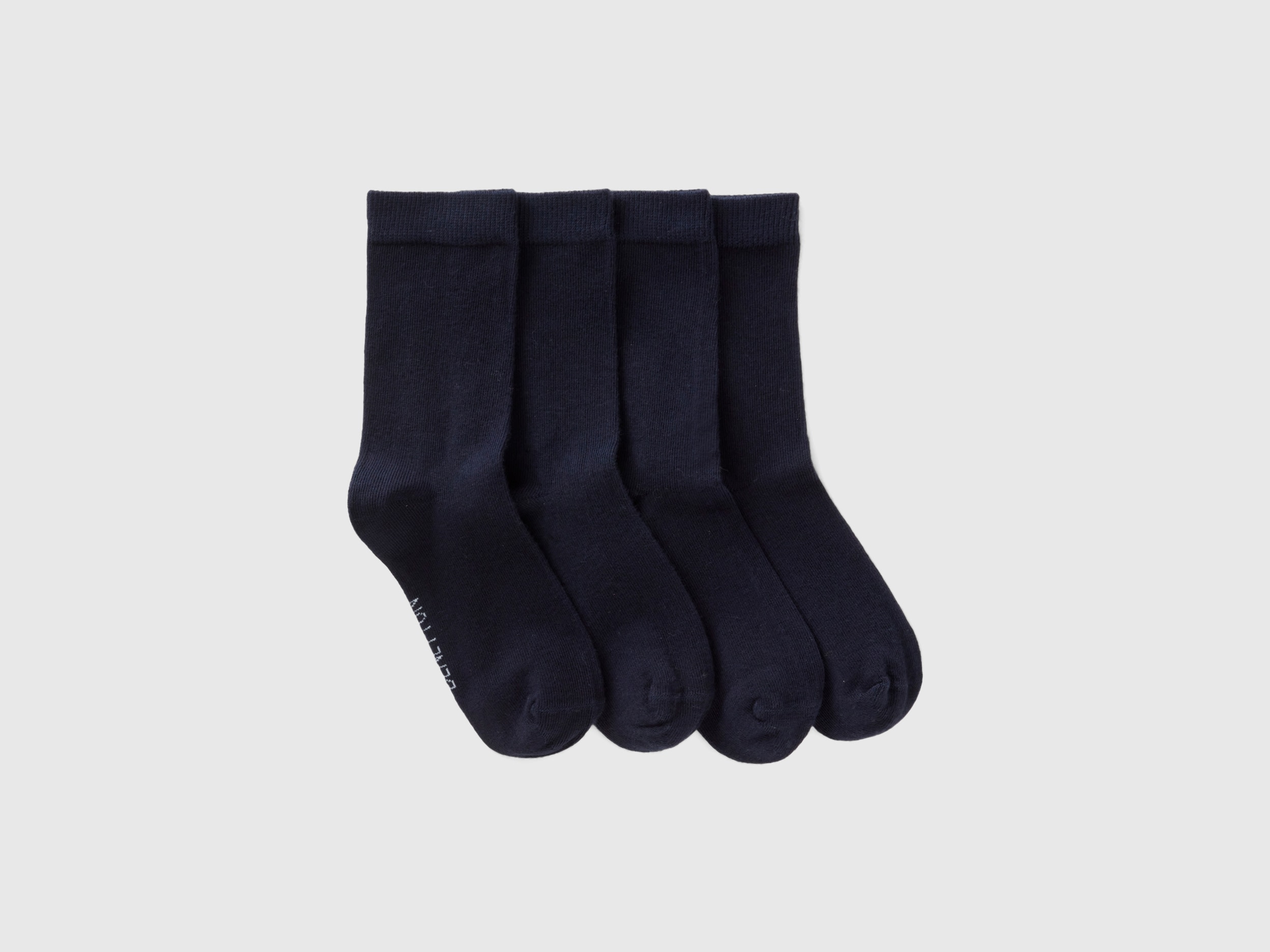 Benetton, Short Sock Set, size 3-4, Black, Kids