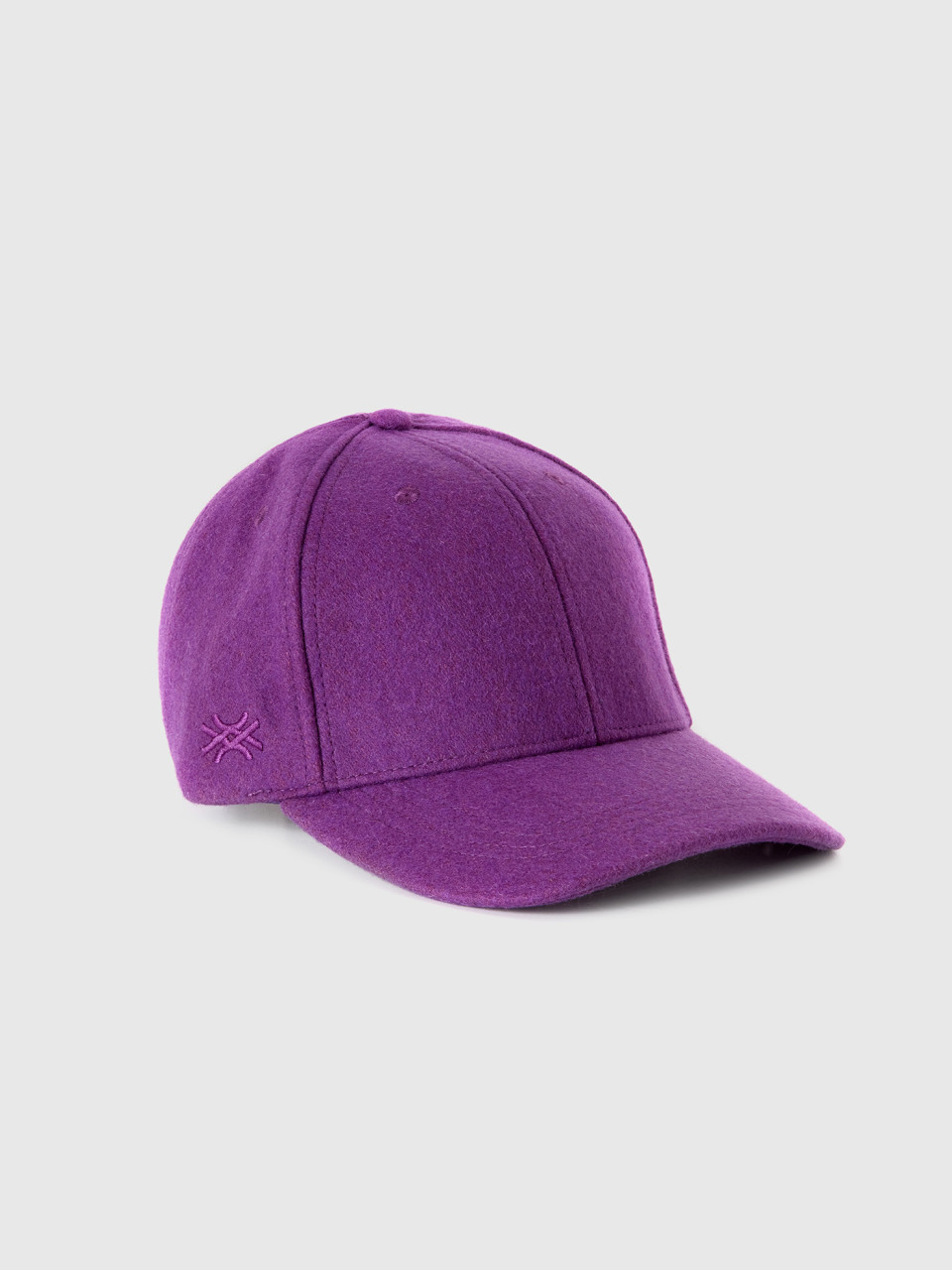 Benetton, Hat With Cloth Brim, Violet, Women