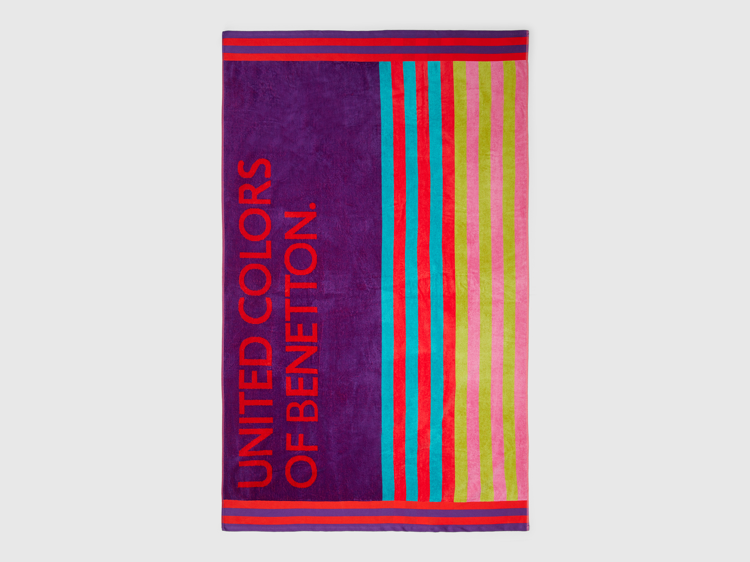 Benetton, Beach Towel With Stripes, size OS, Multi-color, Men