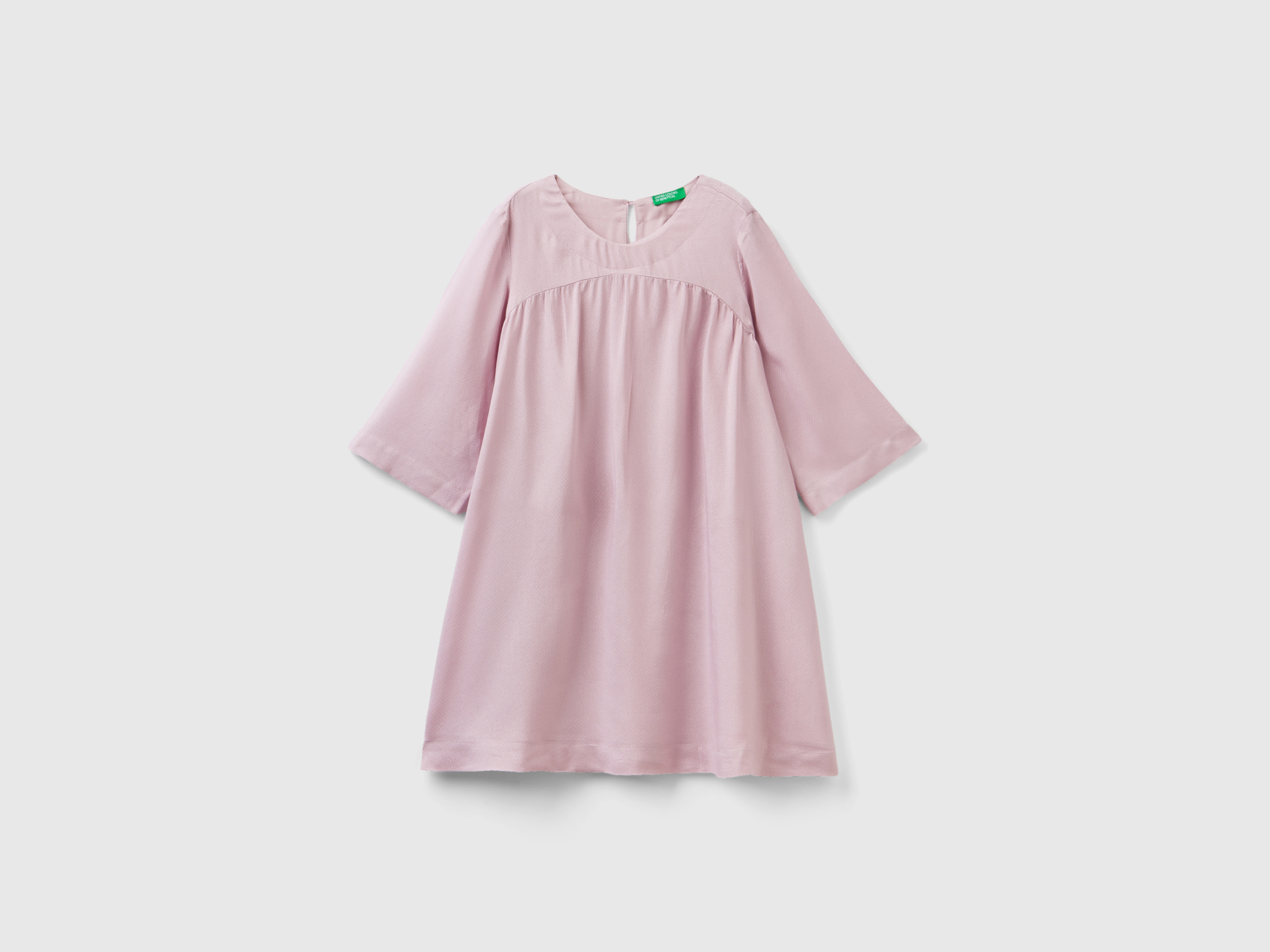 Benetton, Flowy Dress With Lurex, size 3XL, Pink, Kids