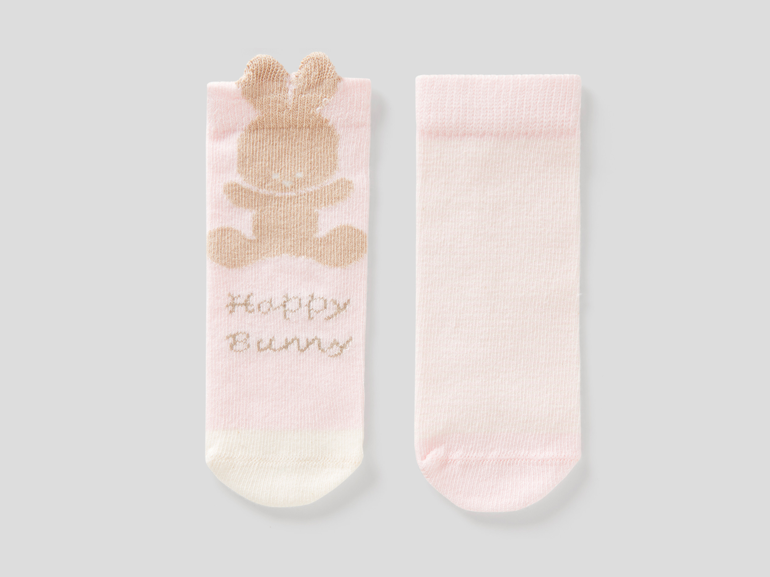 Benetton, Set Calzini In Misto Cotone Biologico, Rosa, Bambini Benetton, Set Calzini In Misto Cotone Biologico, Rosa, Bambini