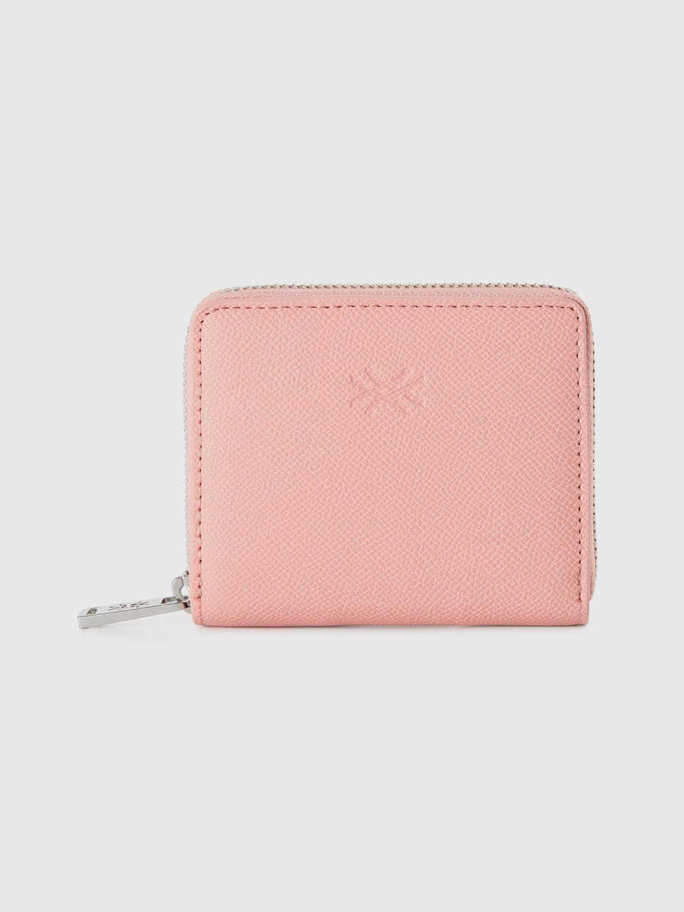 Benetton, Small Zip Wallet, Pink, Women