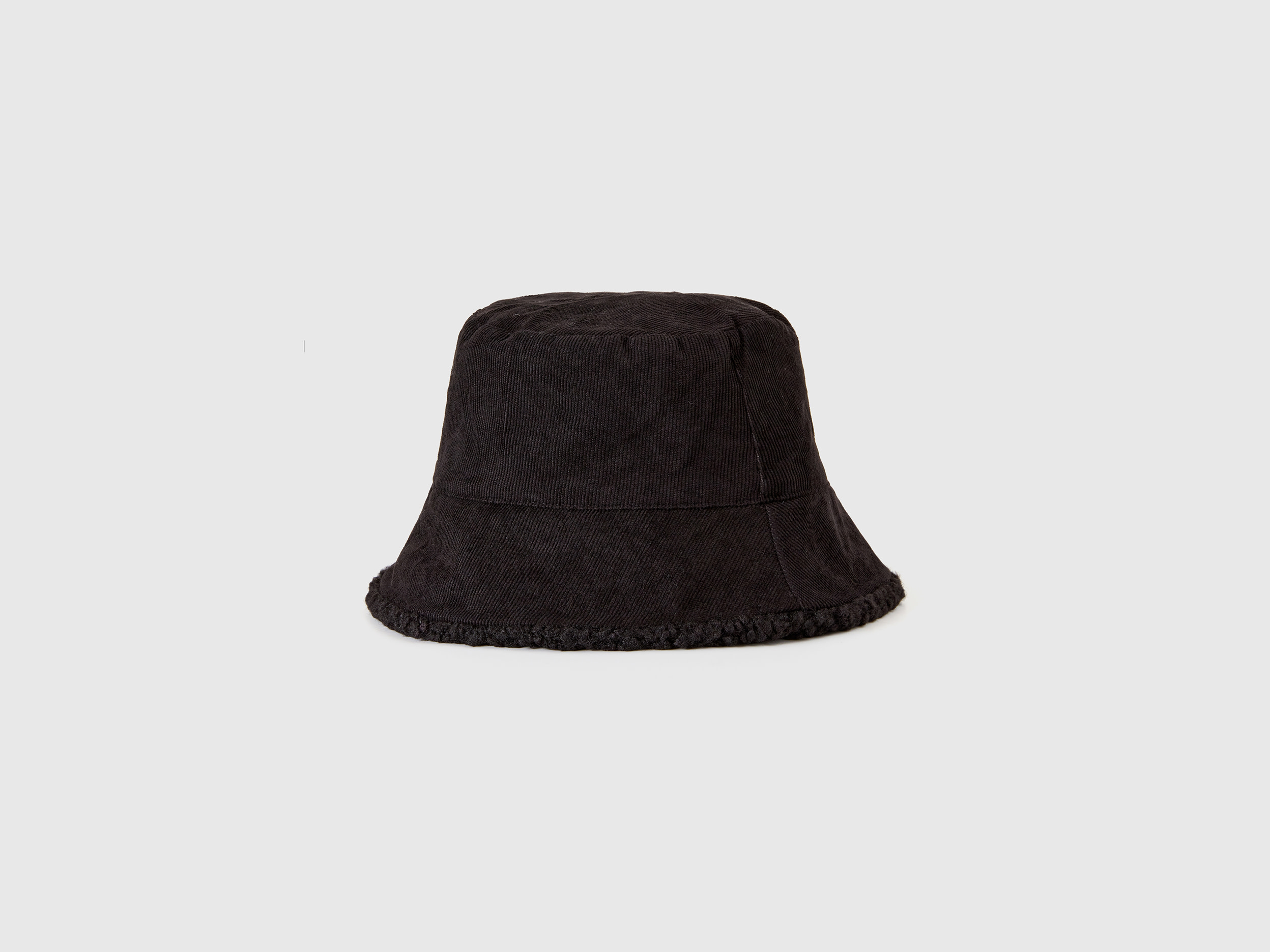 Benetton, Reversible Bucket Hat, size L, Black, Women